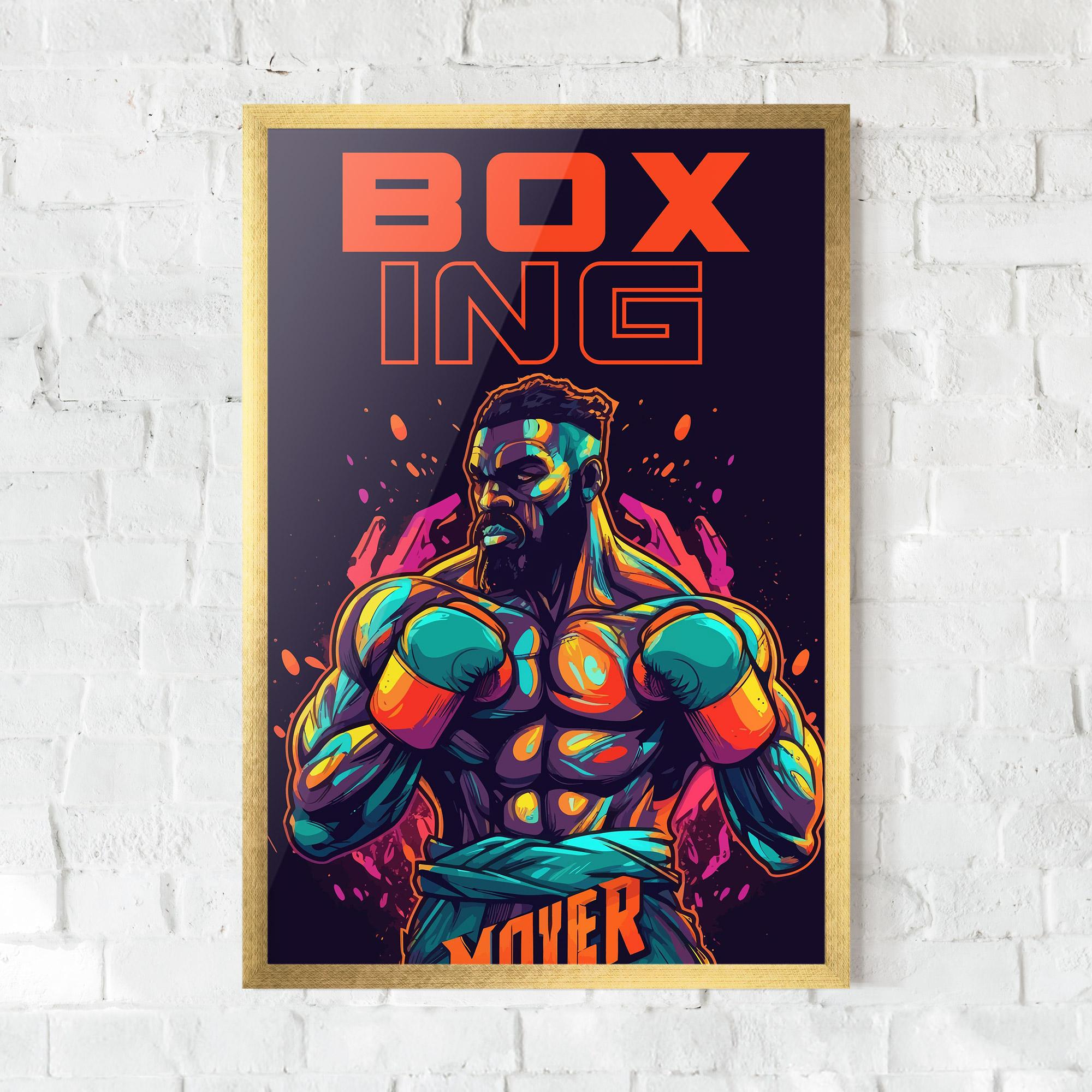 Poster Înrămat Box Ing mockup 0