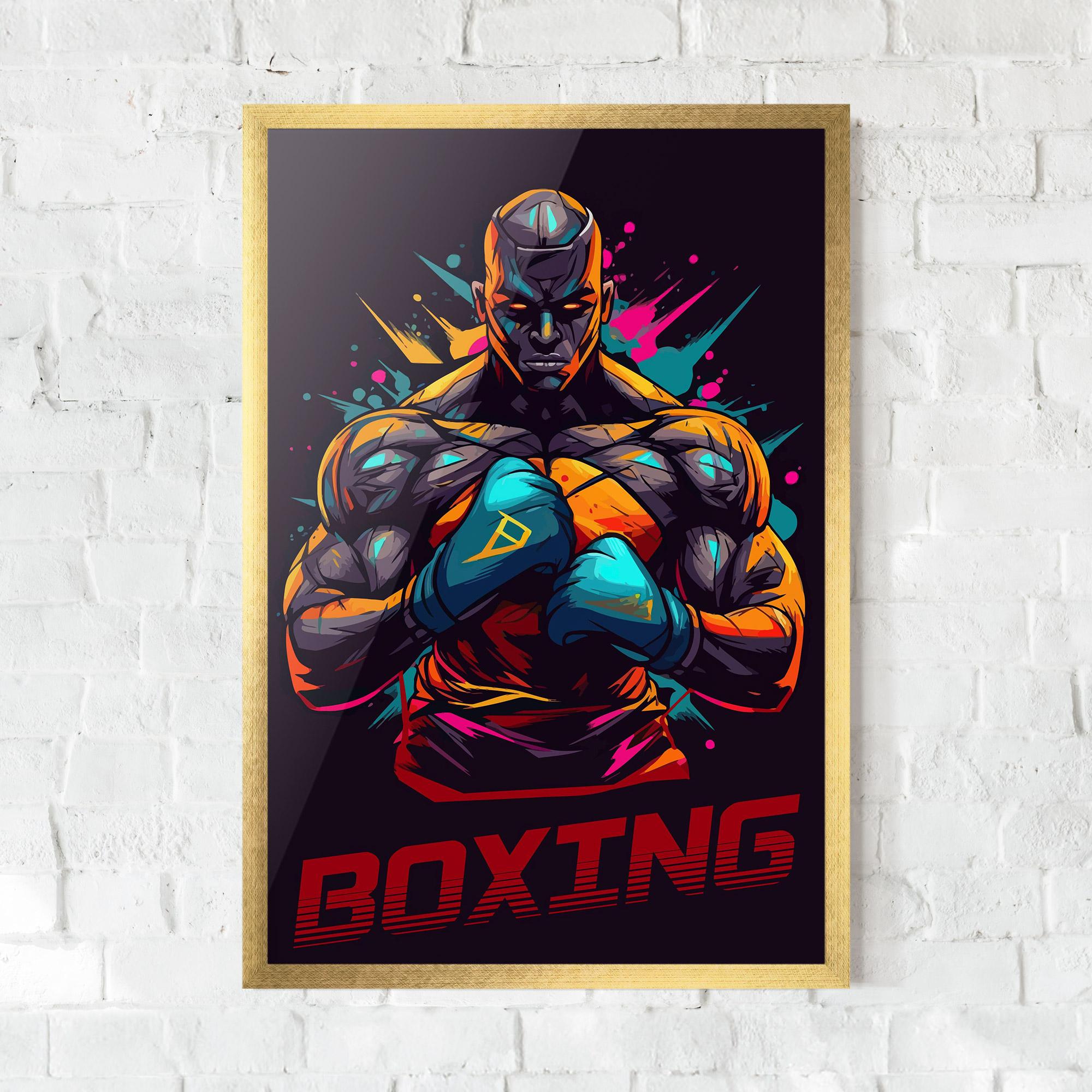 Poster Înrămat Boxing Strong mockup 0