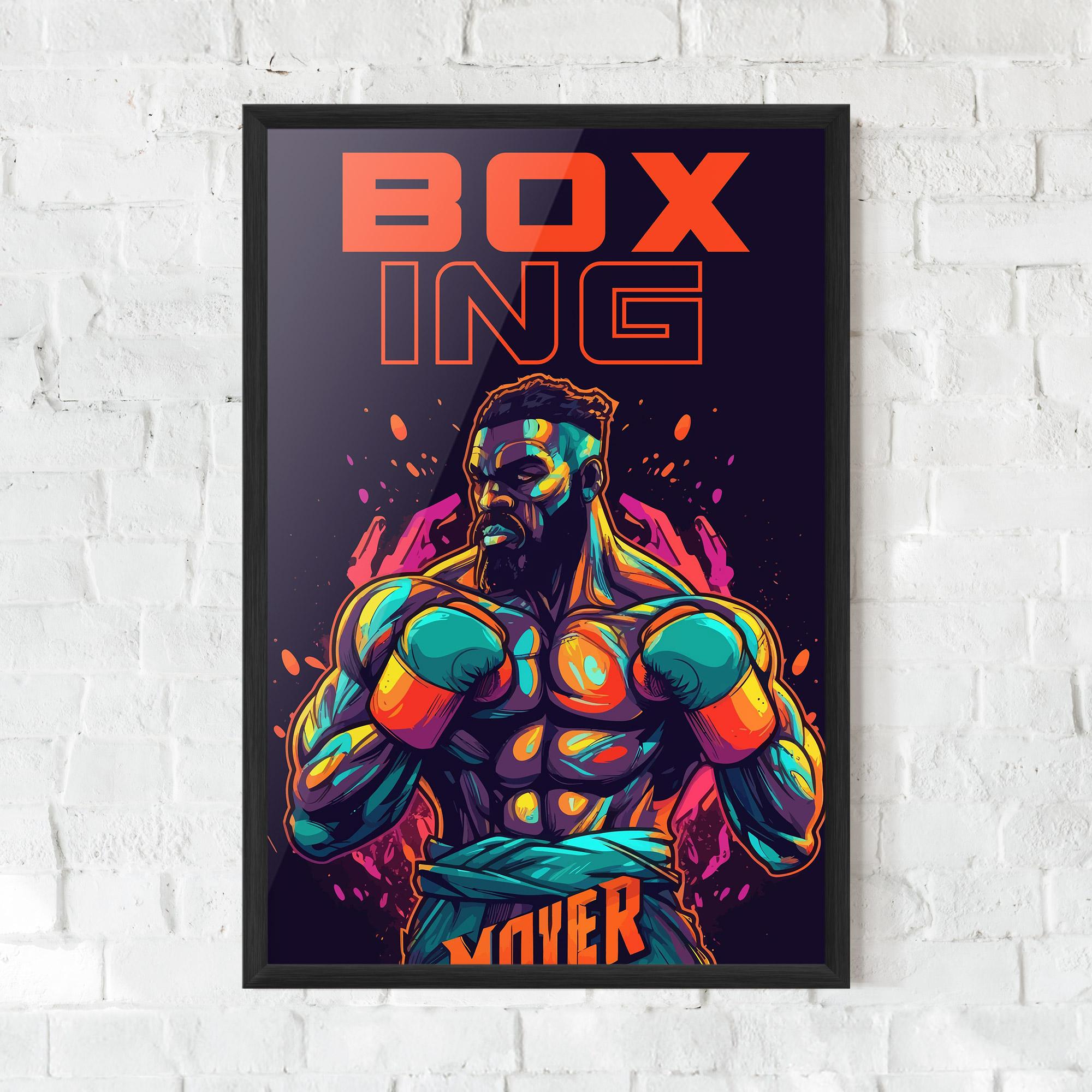 Poster Înrămat Box Ing mockup 0