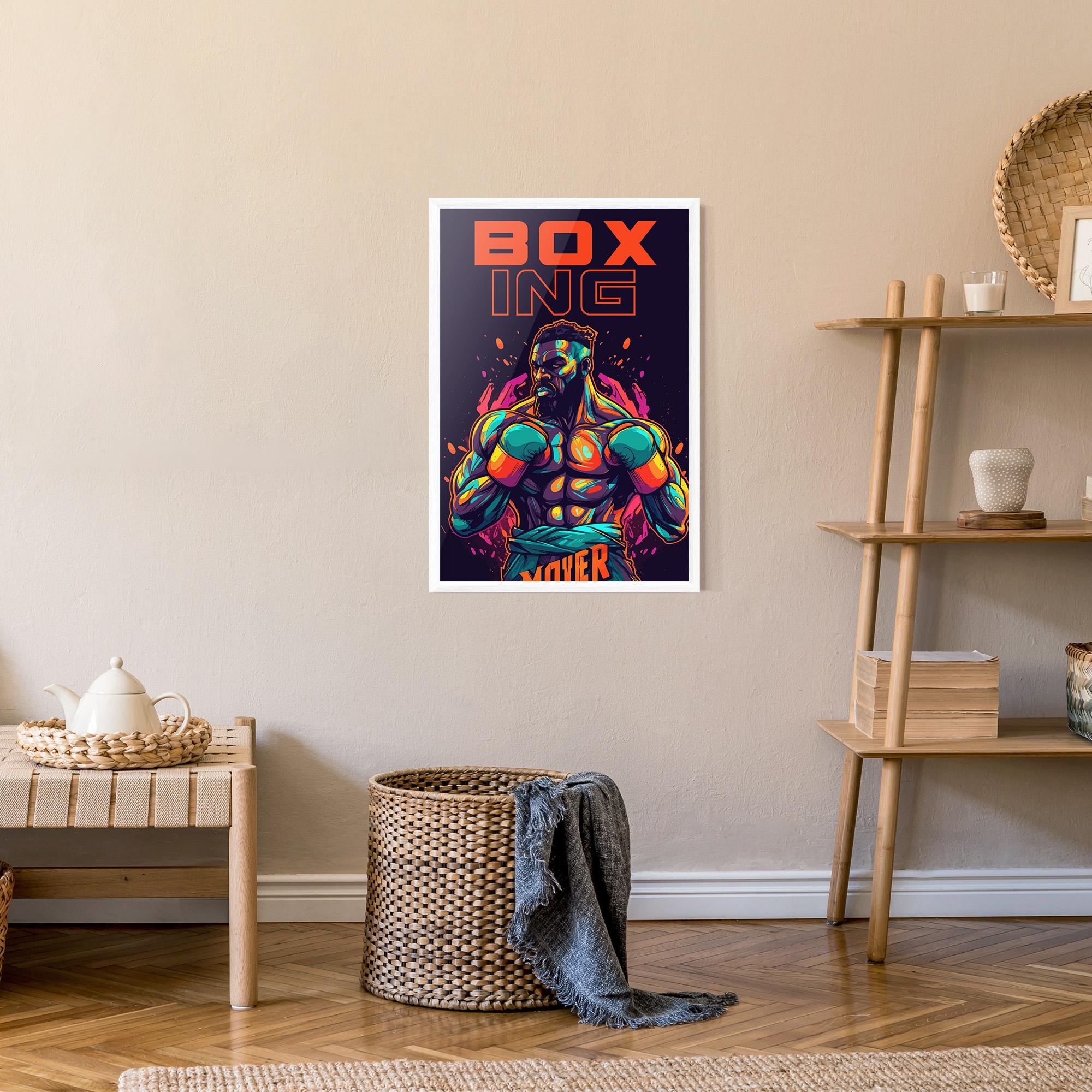Poster Înrămat Box Ing mockup 9