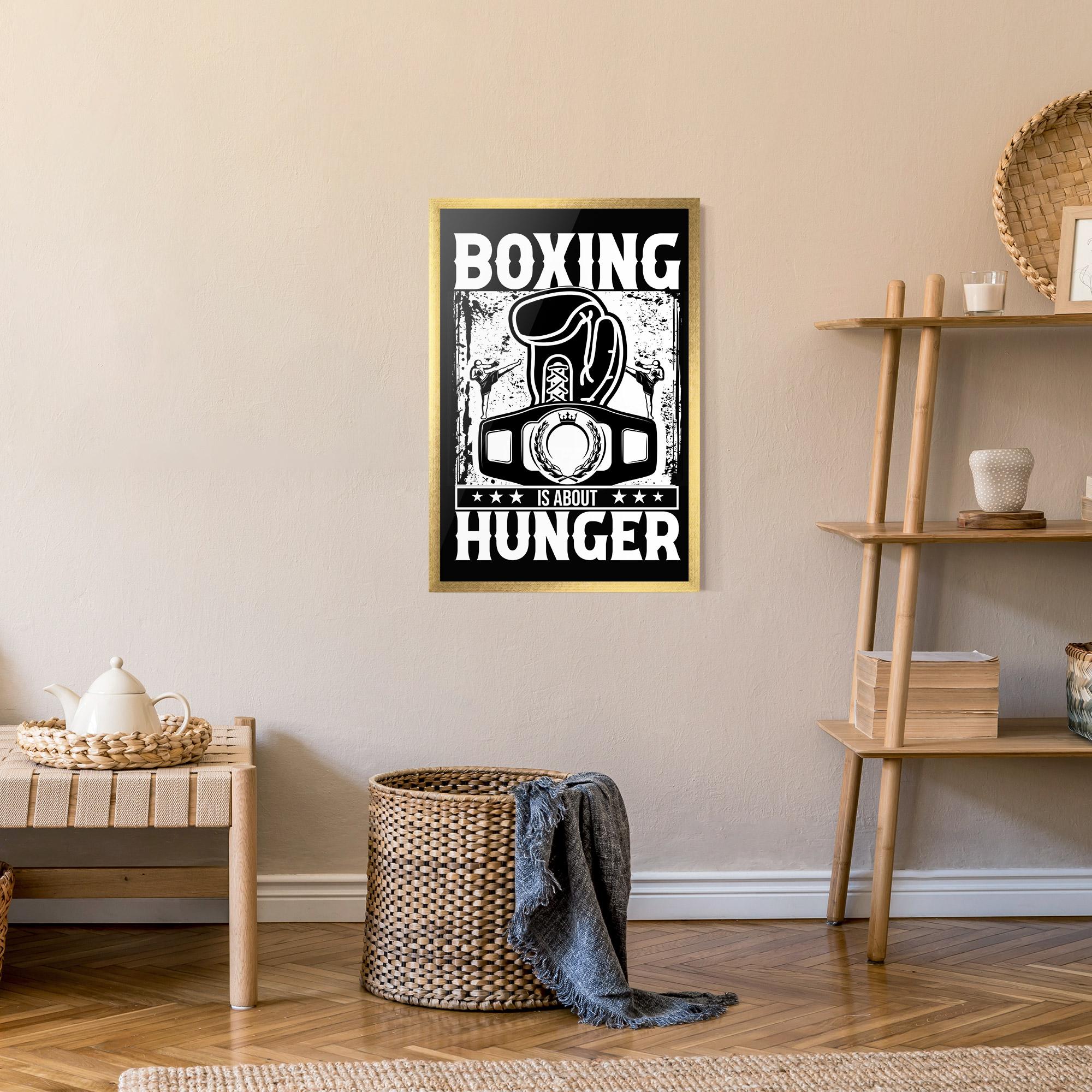 Poster Înrămat Boxing Hunger mockup 9