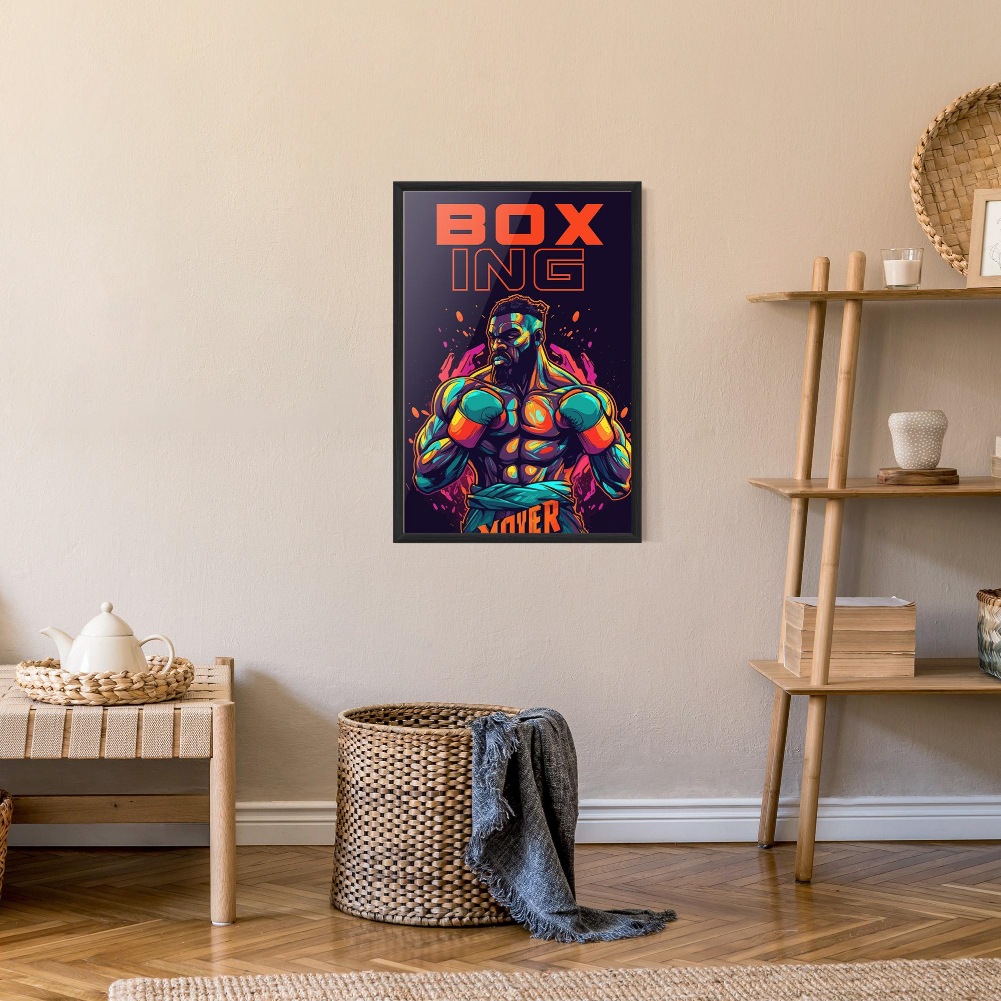 Poster Înrămat Box Ing mockup 9