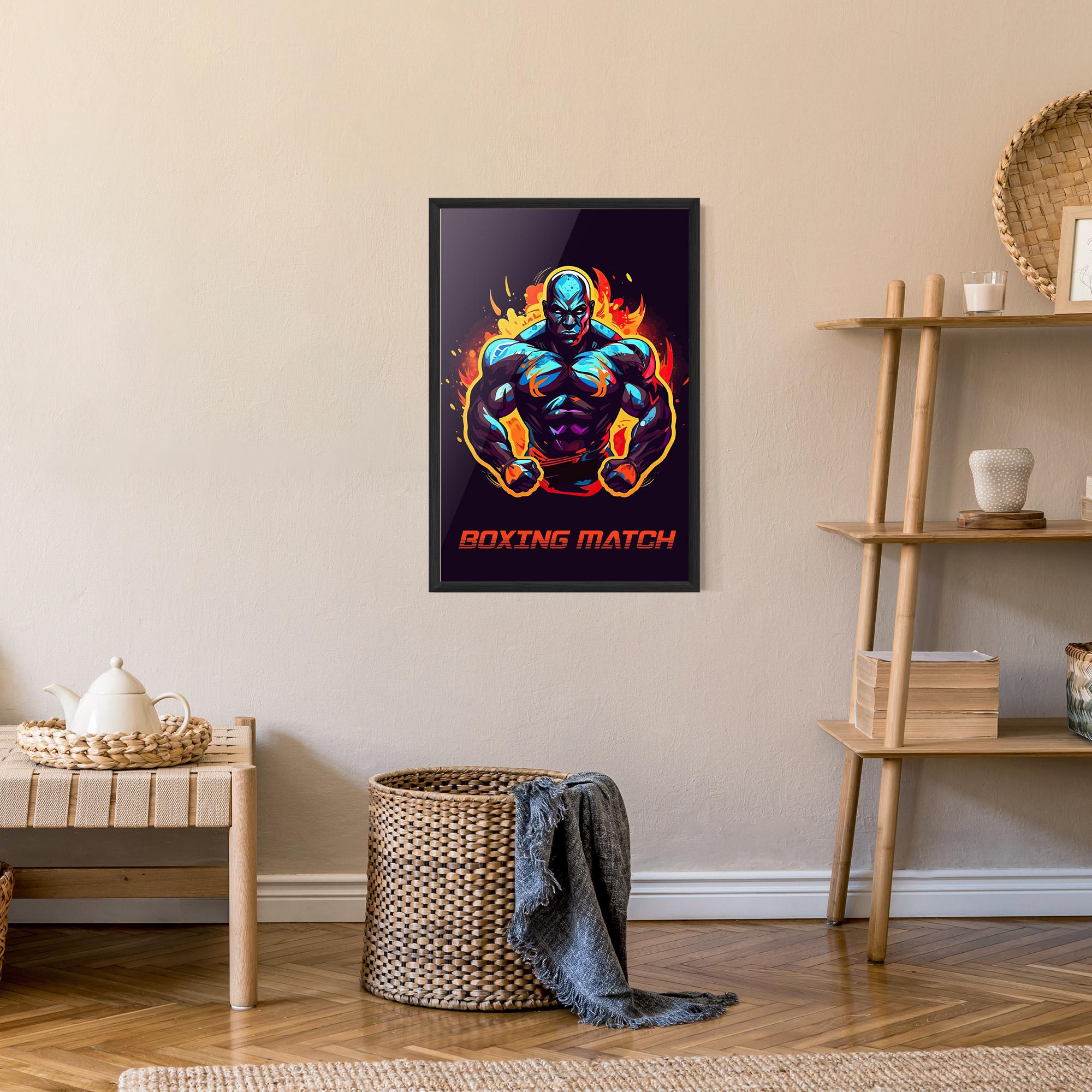 Poster Înrămat Boxing Strong Match mockup 9