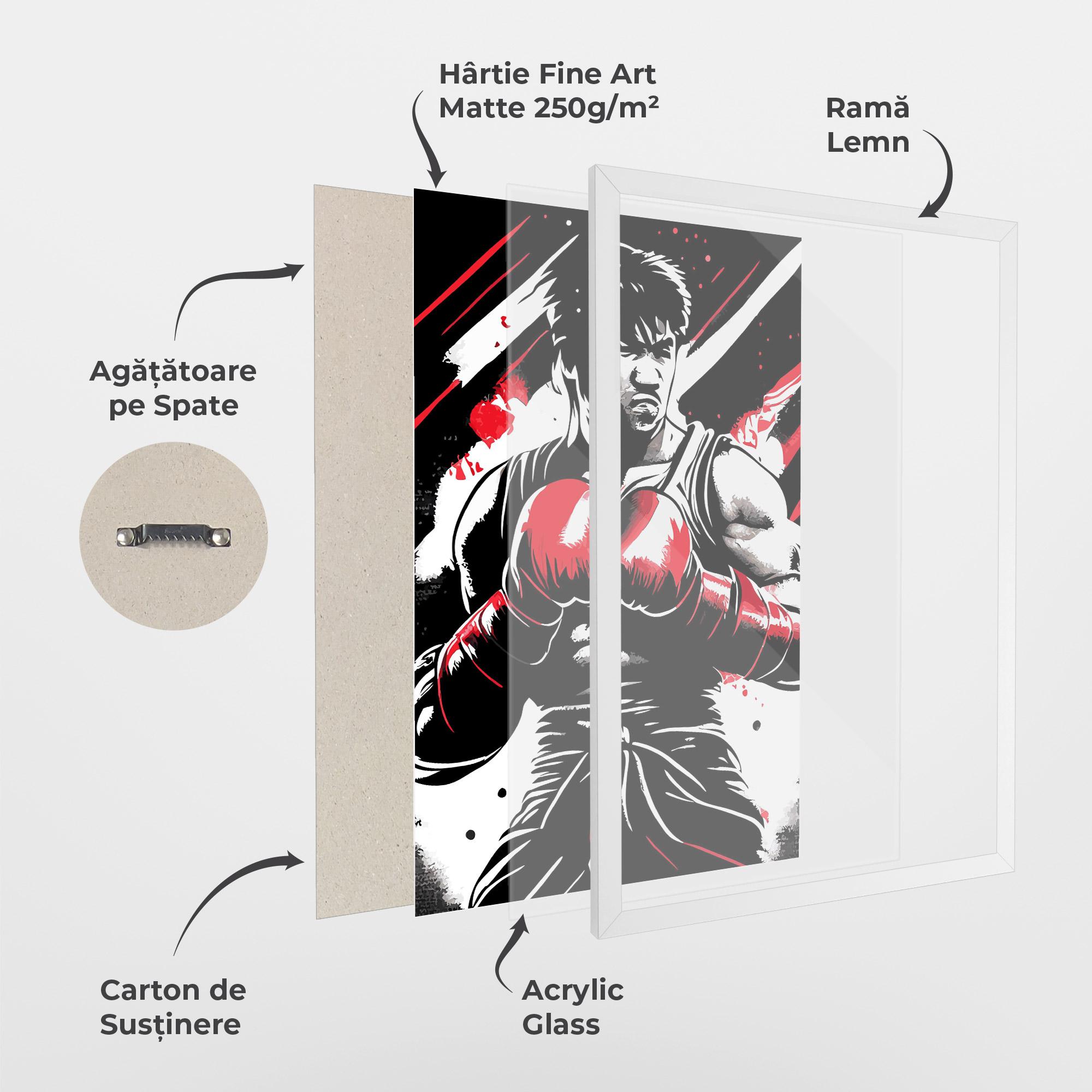 Poster Înrămat Glove Video Game mockup 1