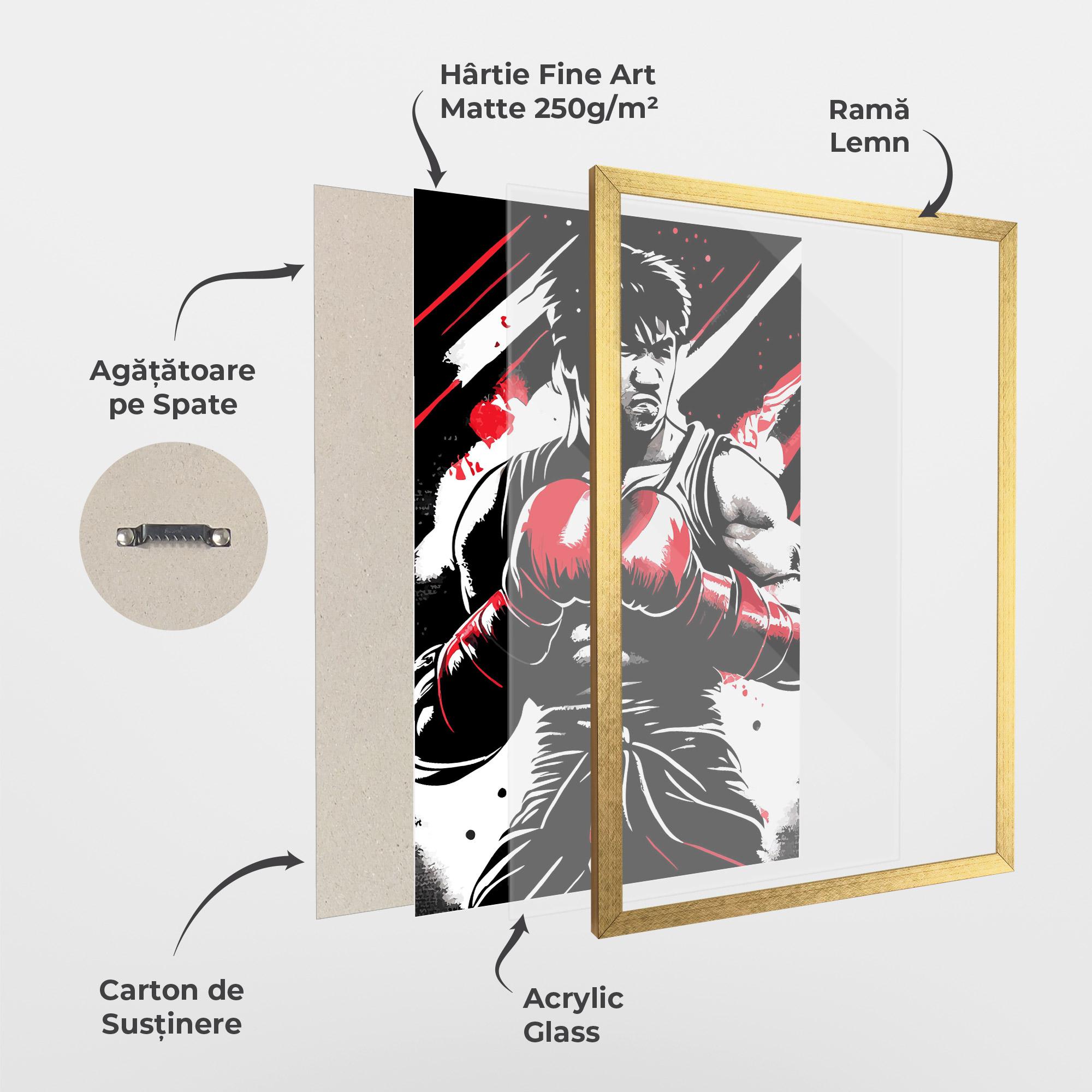 Poster Înrămat Glove Video Game mockup 1