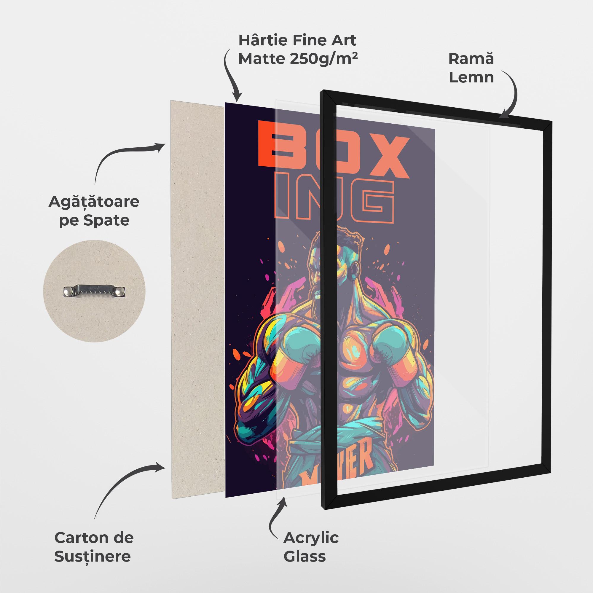 Poster Înrămat Box Ing mockup 1