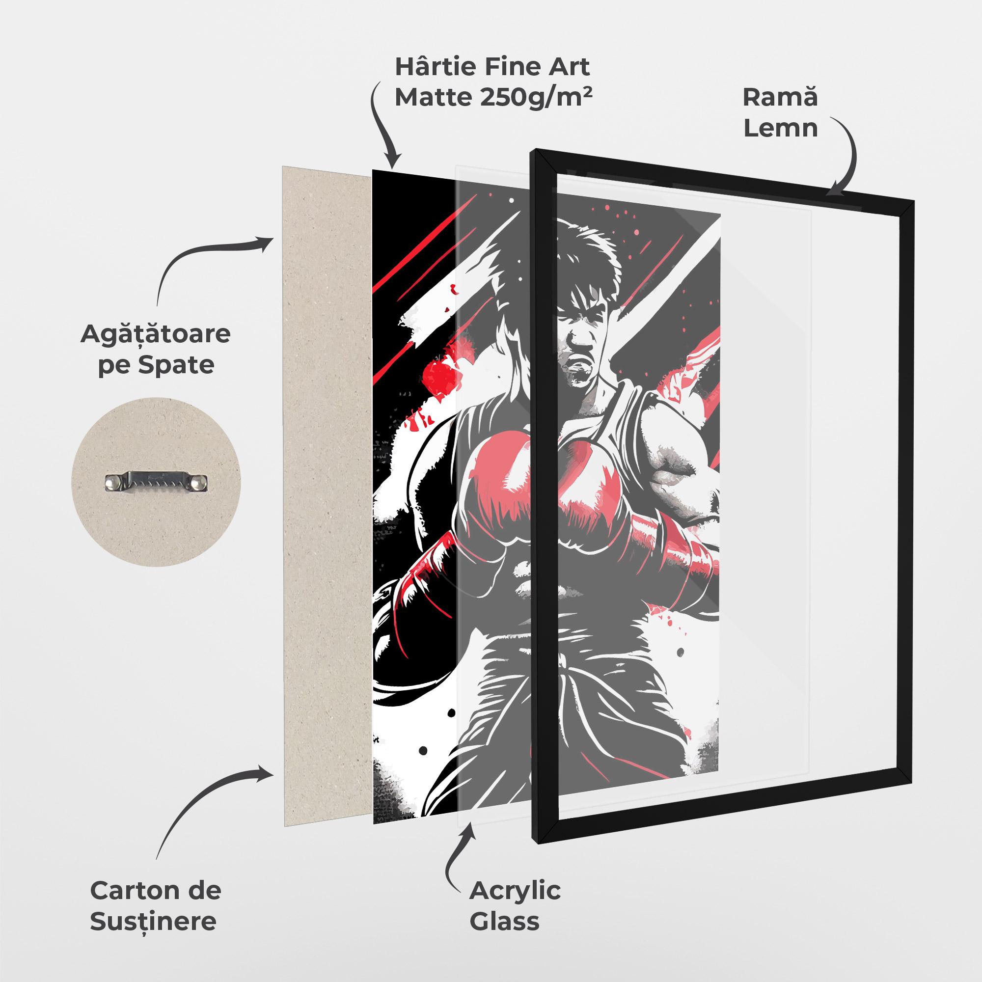 Poster Înrămat Glove Video Game mockup 1