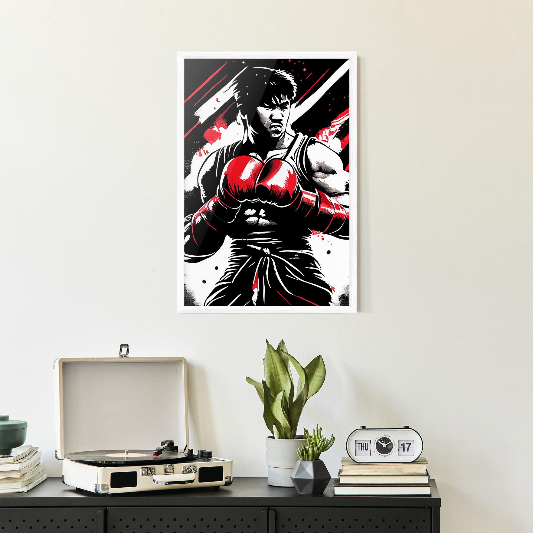 Poster Înrămat Glove Video Game mockup 2