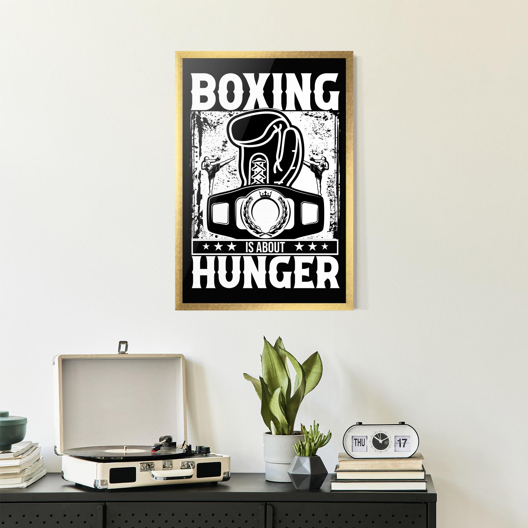 Poster Înrămat Boxing Hunger mockup 2