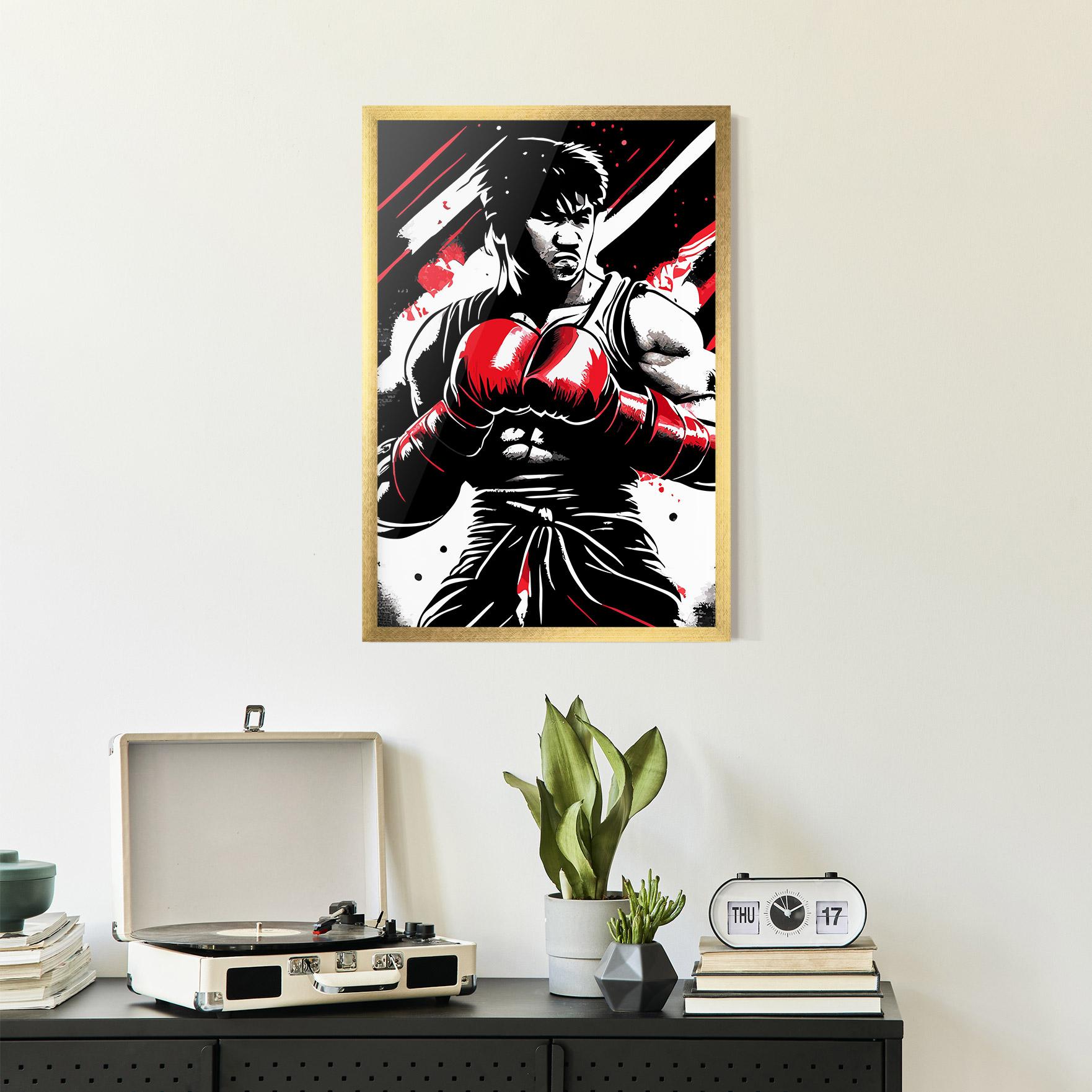 Poster Înrămat Glove Video Game mockup 2