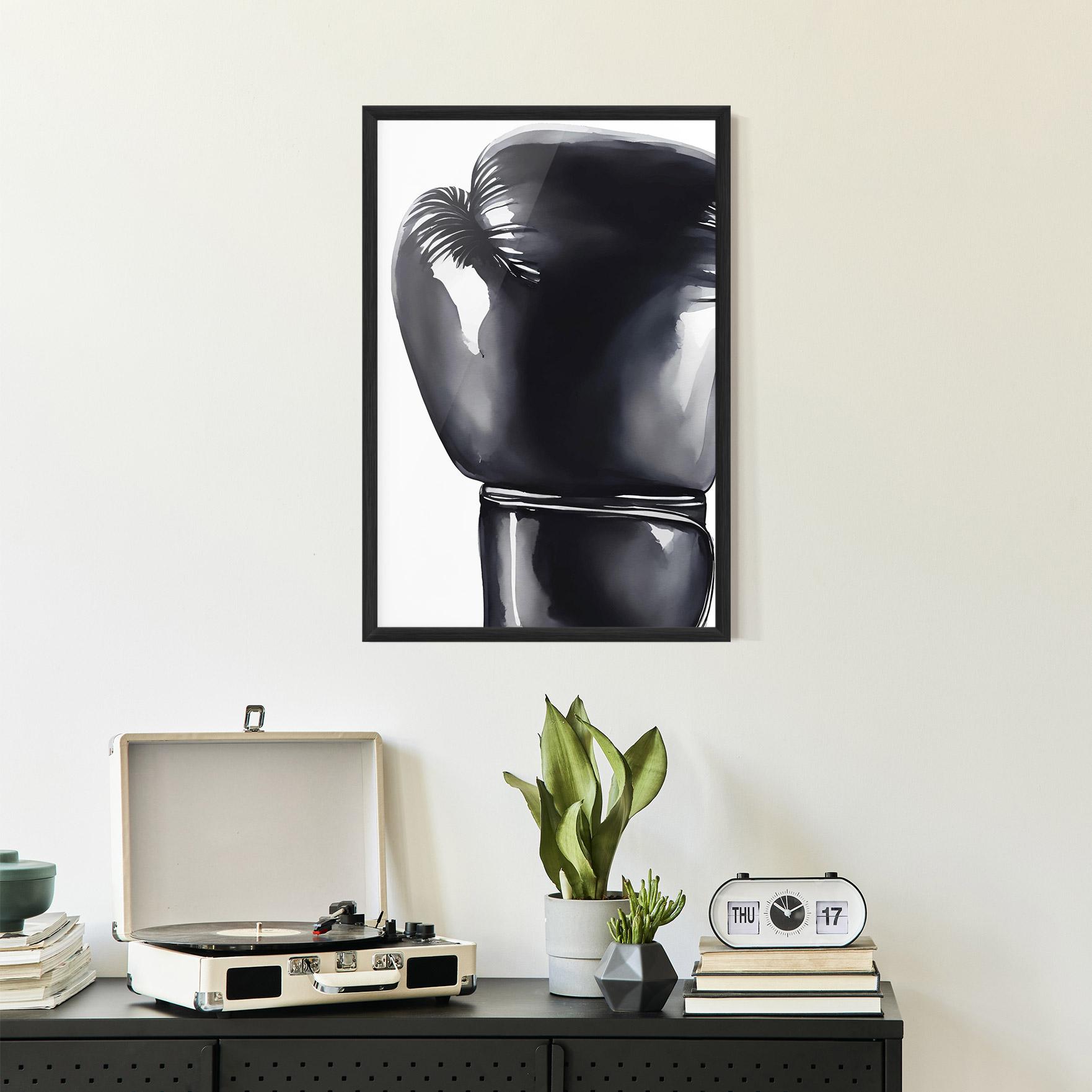 Poster Înrămat Black Box Glove mockup 2