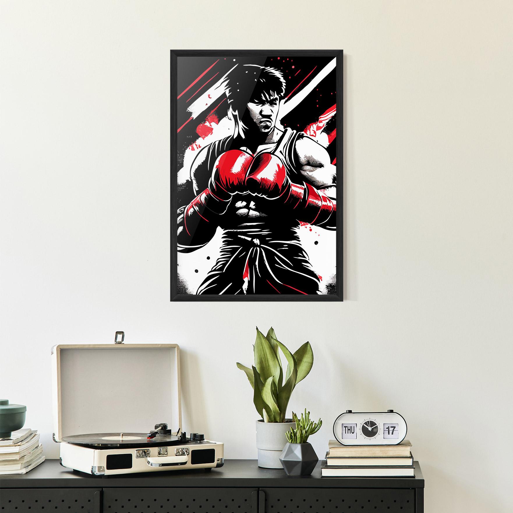 Poster Înrămat Glove Video Game mockup 2