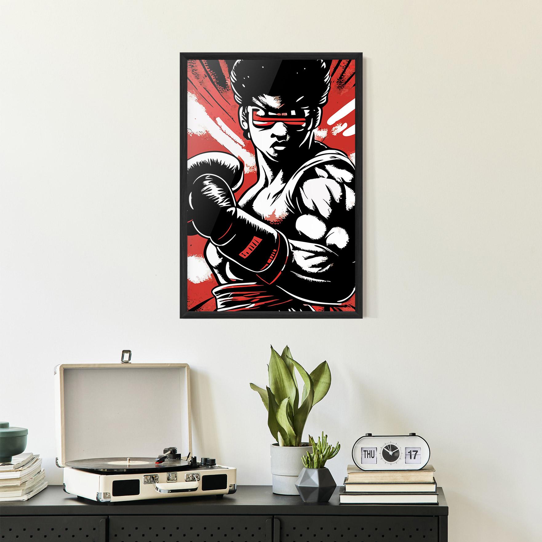 Poster Înrămat Video Game Box mockup 2