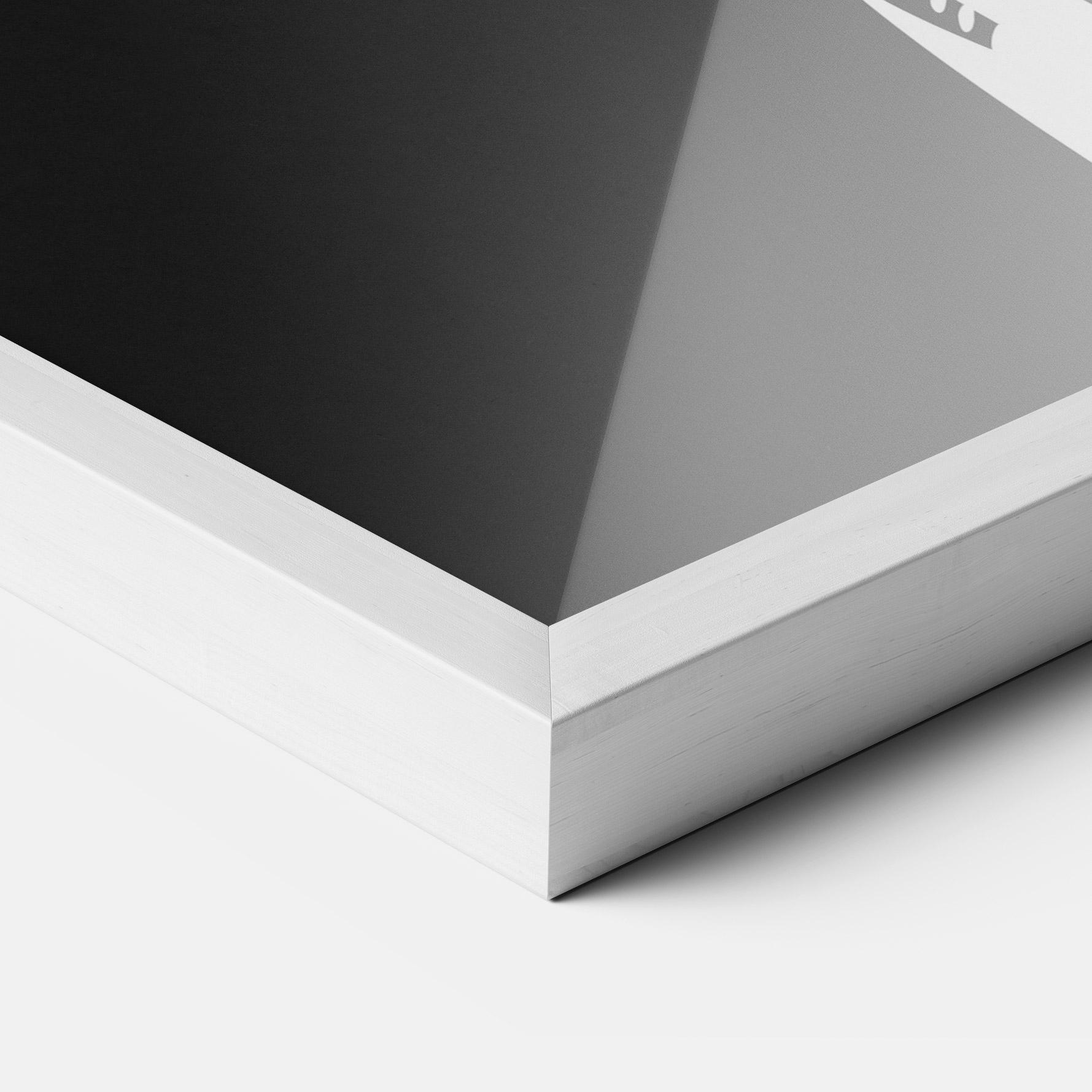 Poster Înrămat Grey Hand Boxing mockup 3