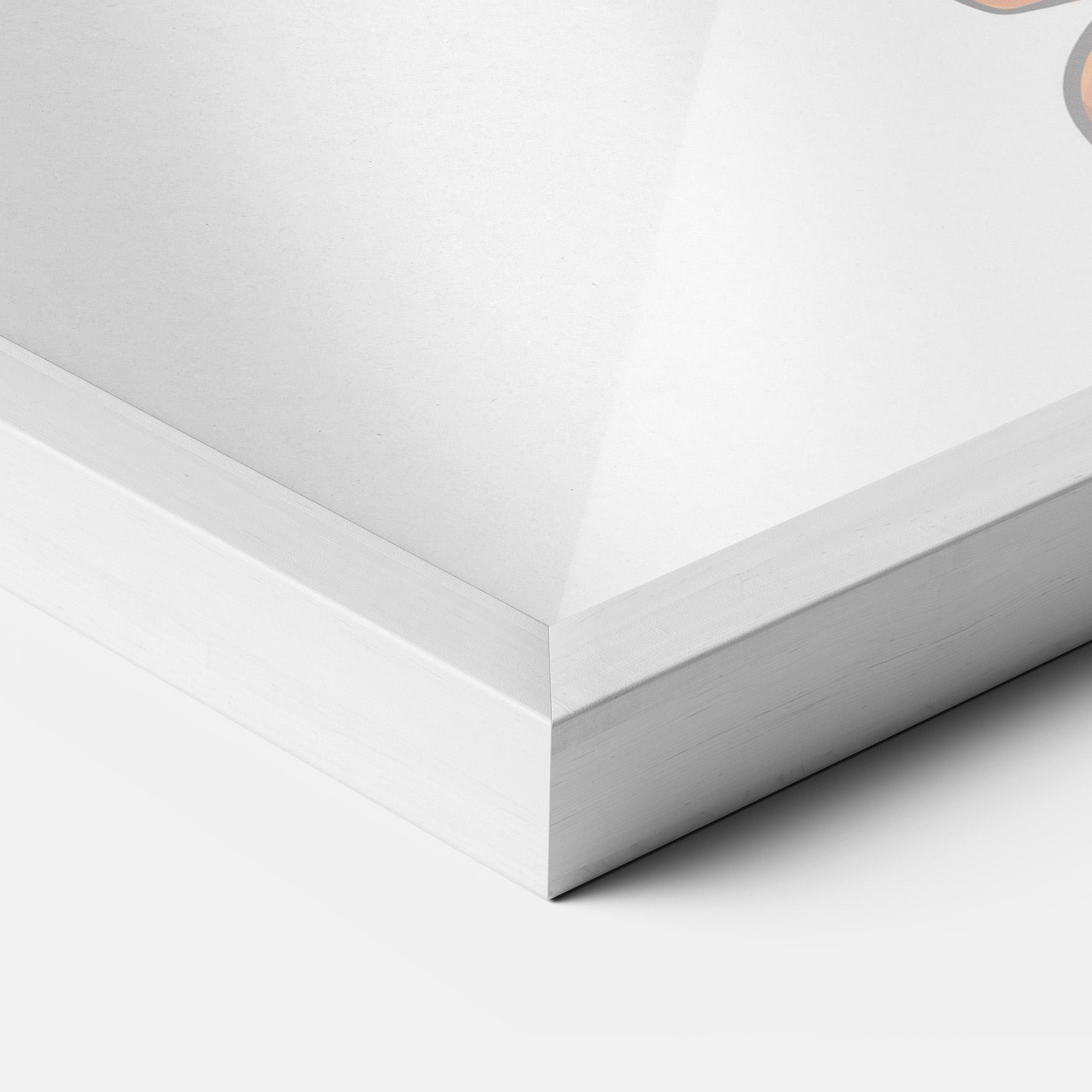 Poster Înrămat Grey Orange Glove mockup 3