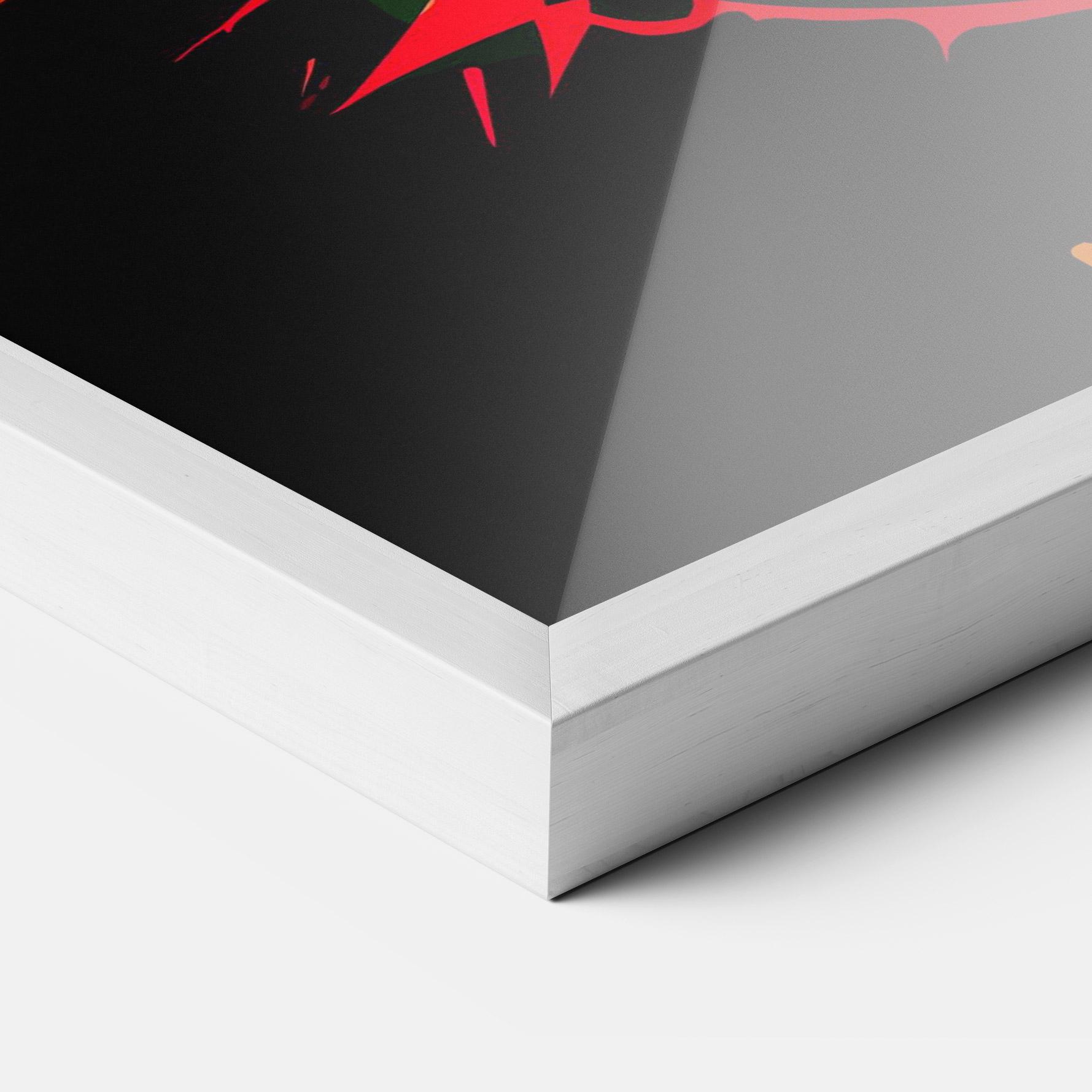 Poster Înrămat Light Blue Gloves mockup 3