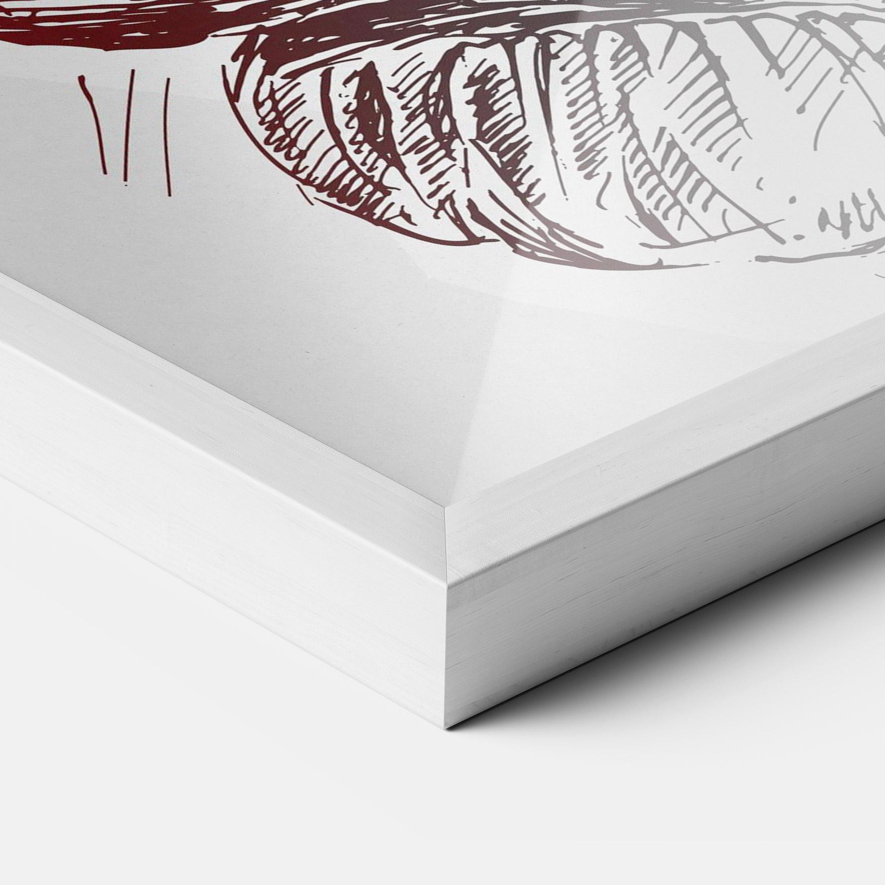 Poster Înrămat Old Boxing Gloves mockup 3