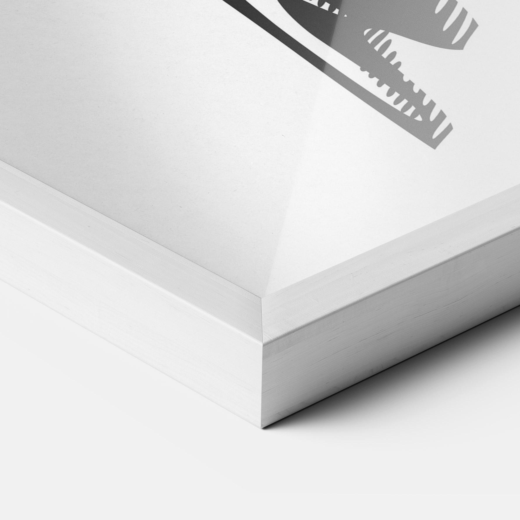 Poster Înrămat White Hand Boxing mockup 3