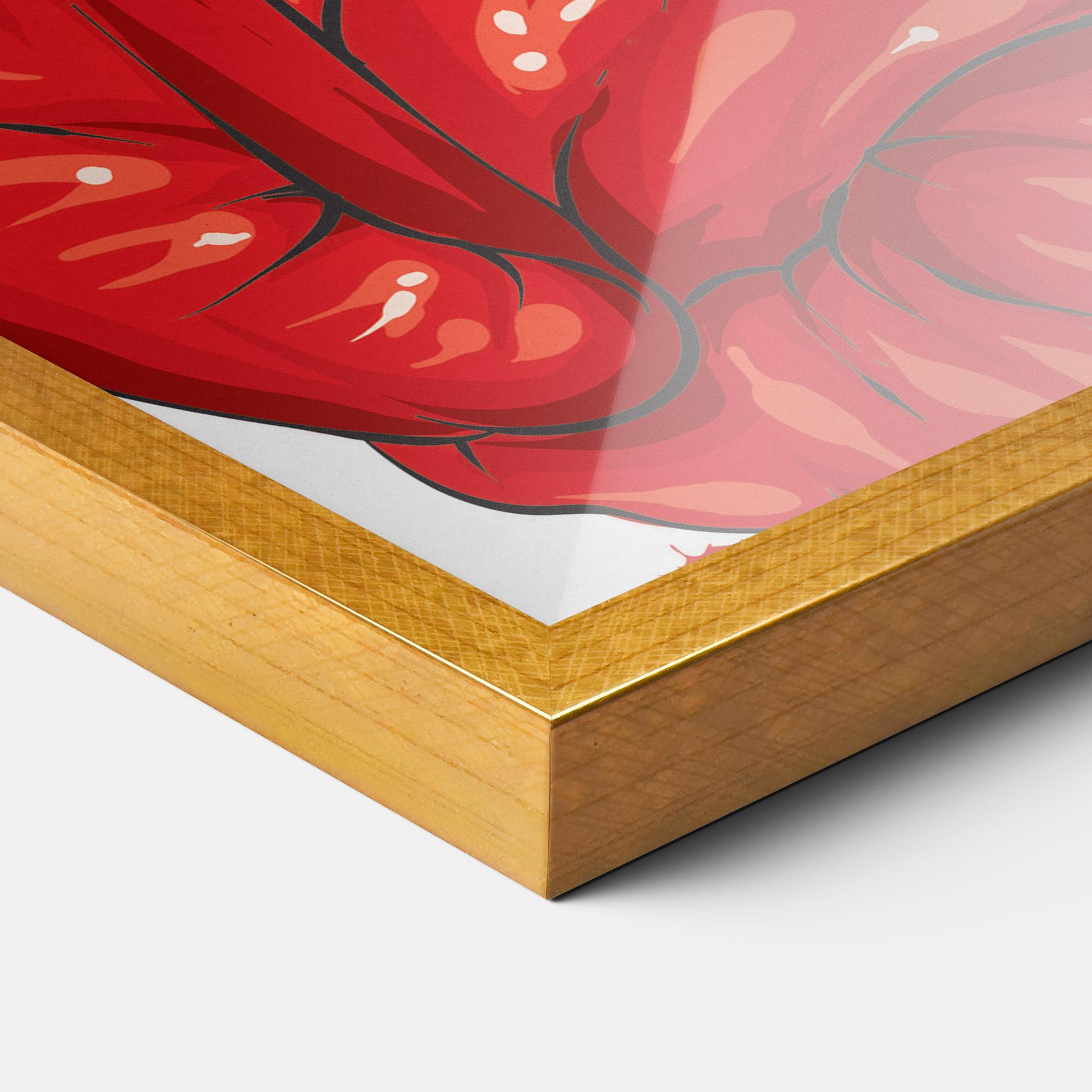 Poster Înrămat Blue Red Gloves mockup 3