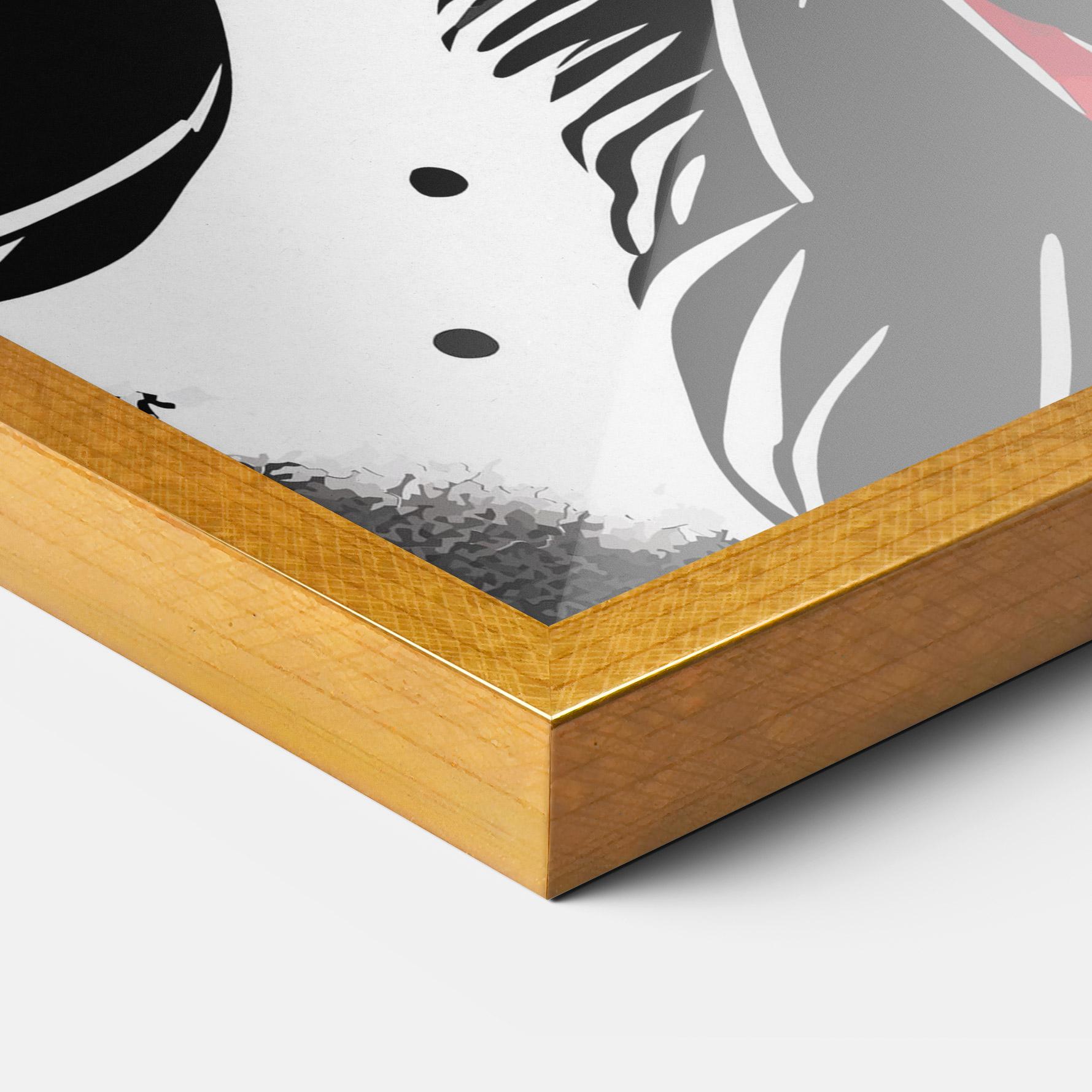 Poster Înrămat Glove Video Game mockup 3