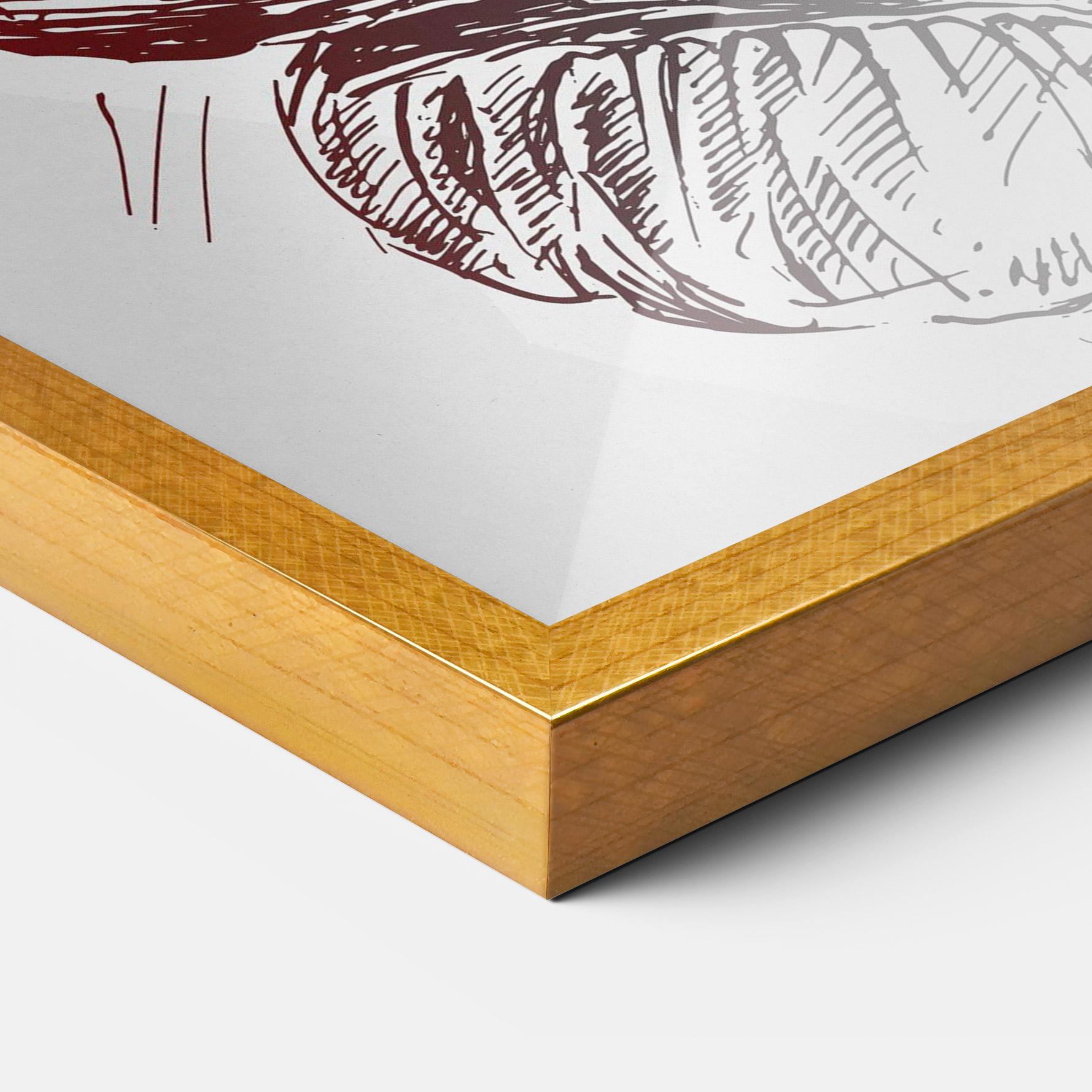 Poster Înrămat Old Boxing Gloves mockup 3