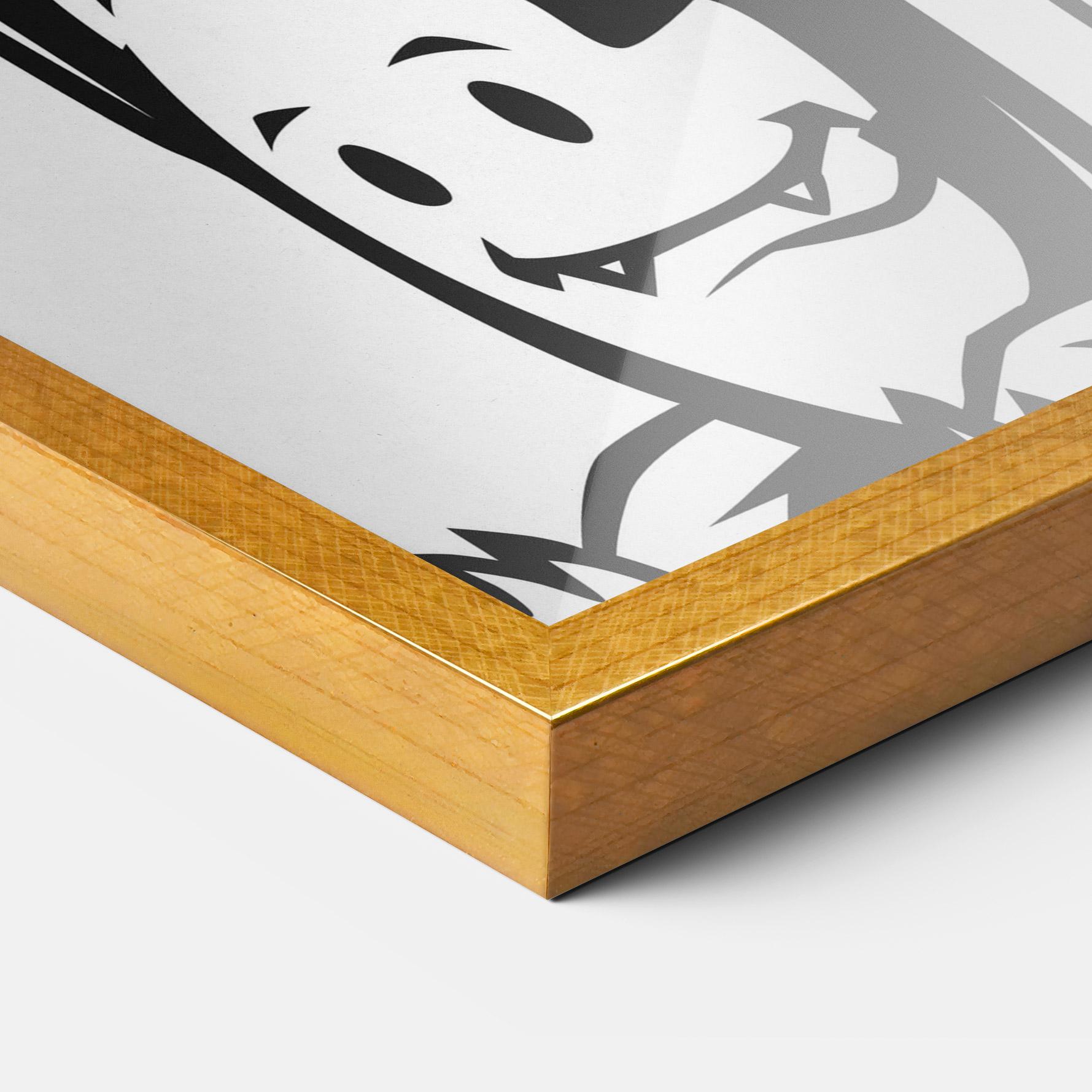 Poster Înrămat Woman Boxing mockup 3