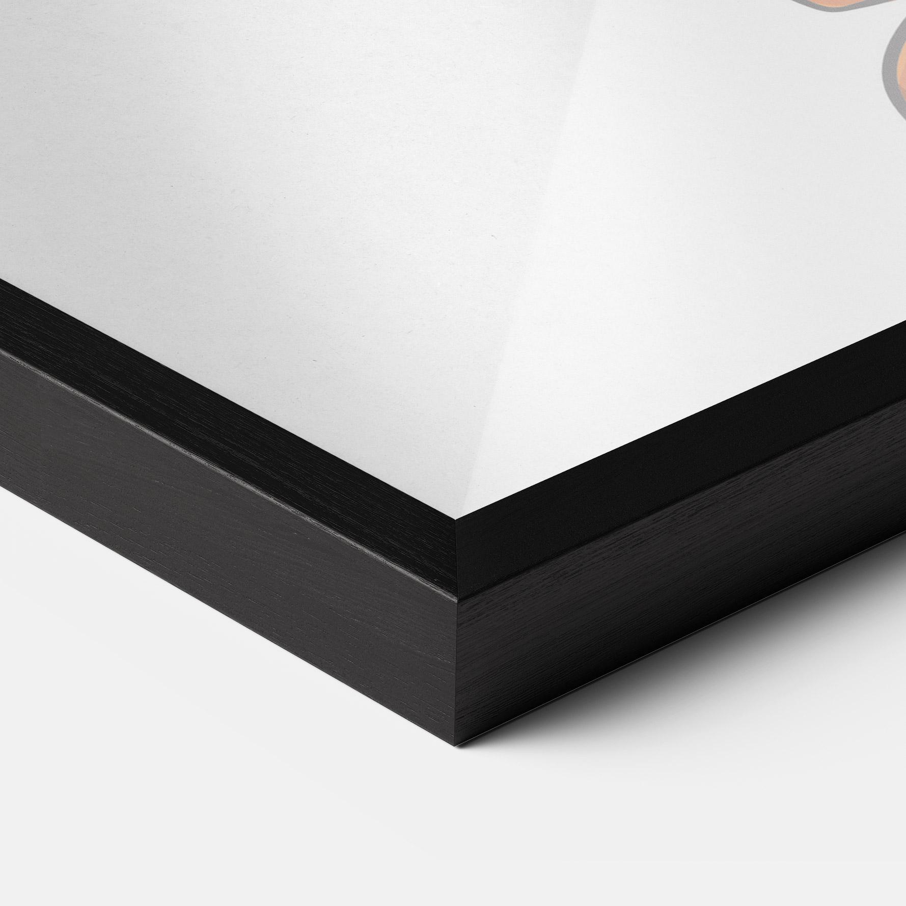 Poster Înrămat Grey Orange Glove mockup 3