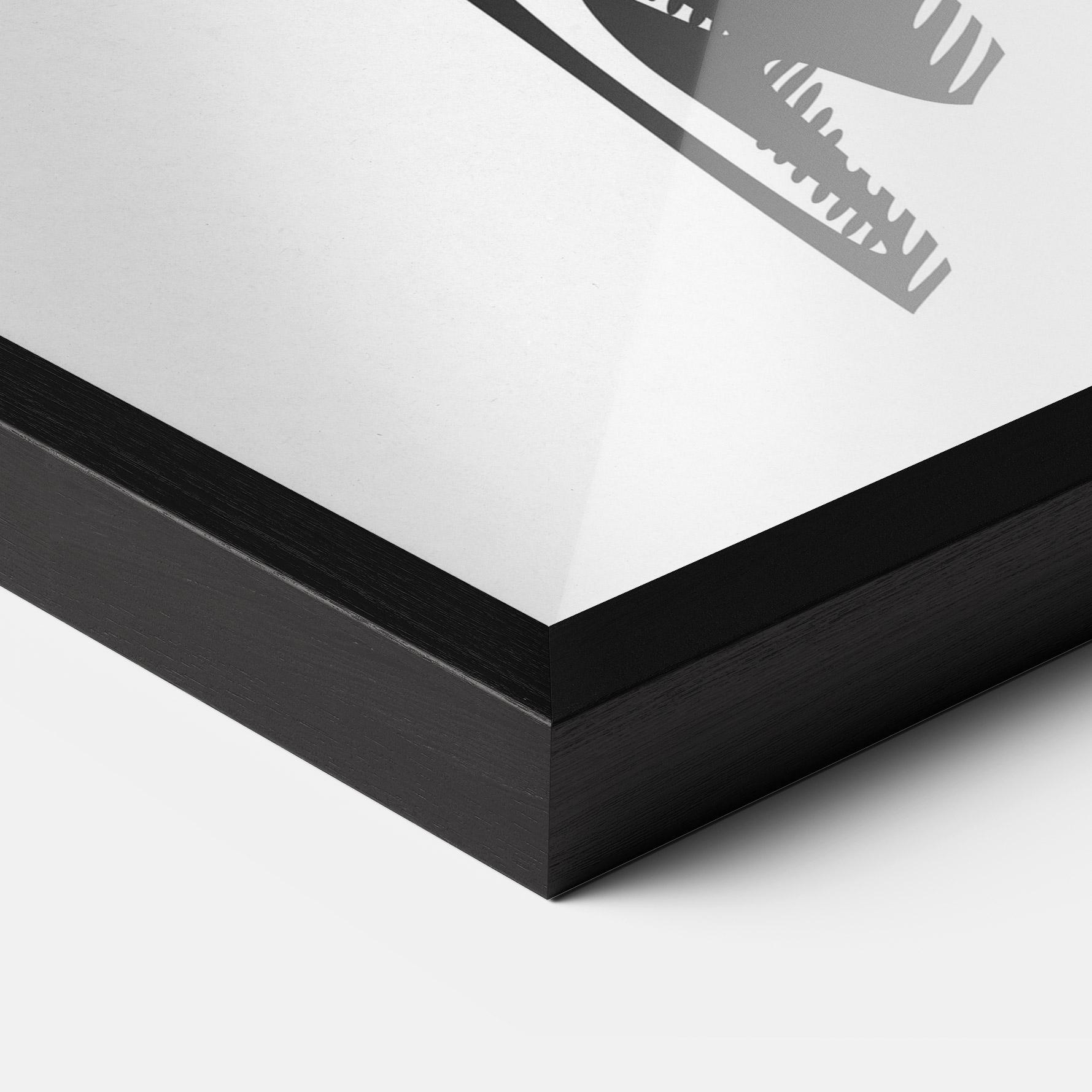 Poster Înrămat White Hand Boxing mockup 3