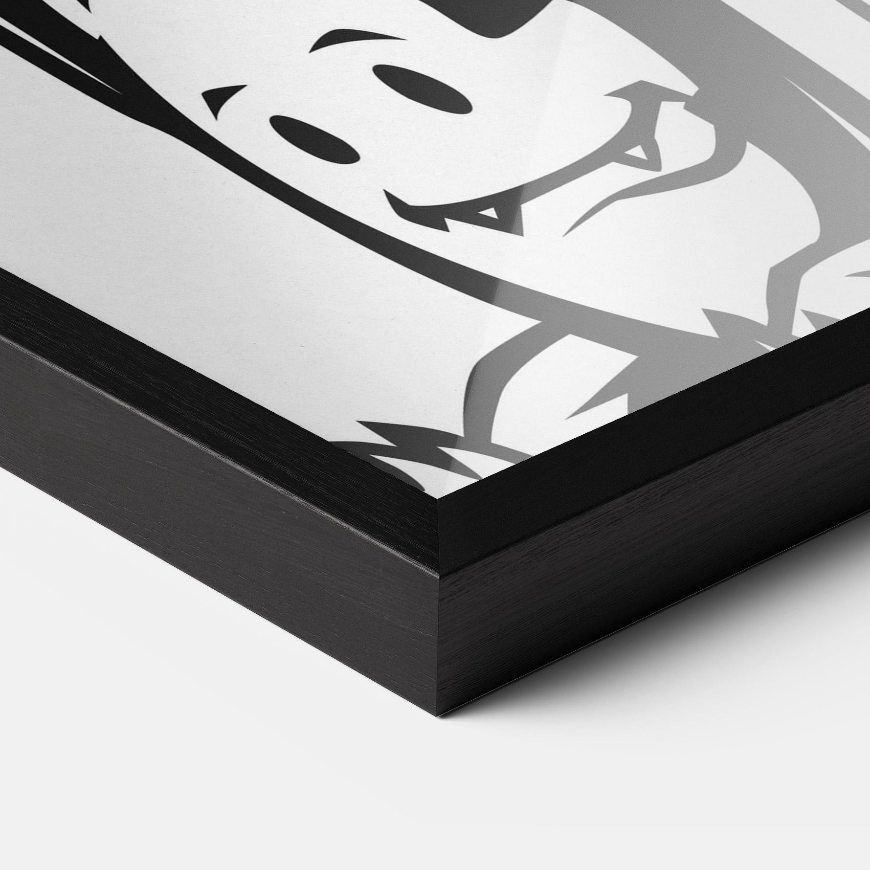 Poster Înrămat Woman Boxing mockup 3