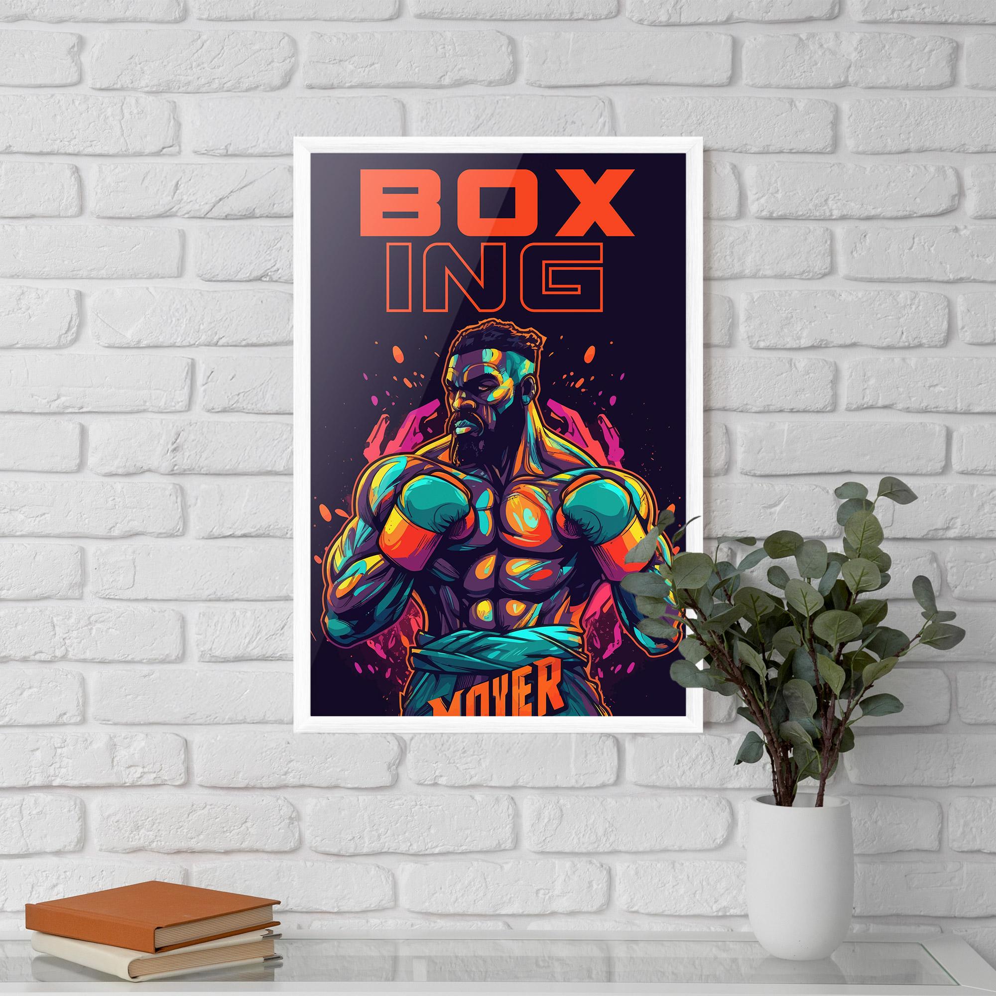 Poster Înrămat Box Ing mockup 5
