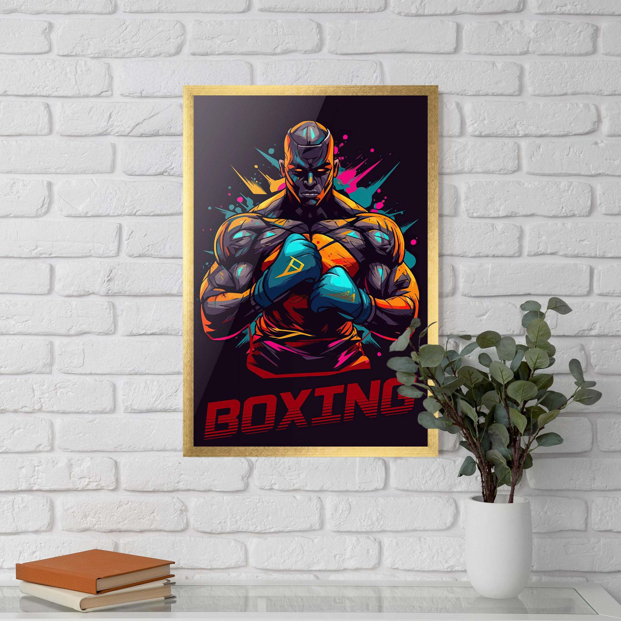 Poster Înrămat Boxing Strong mockup 5