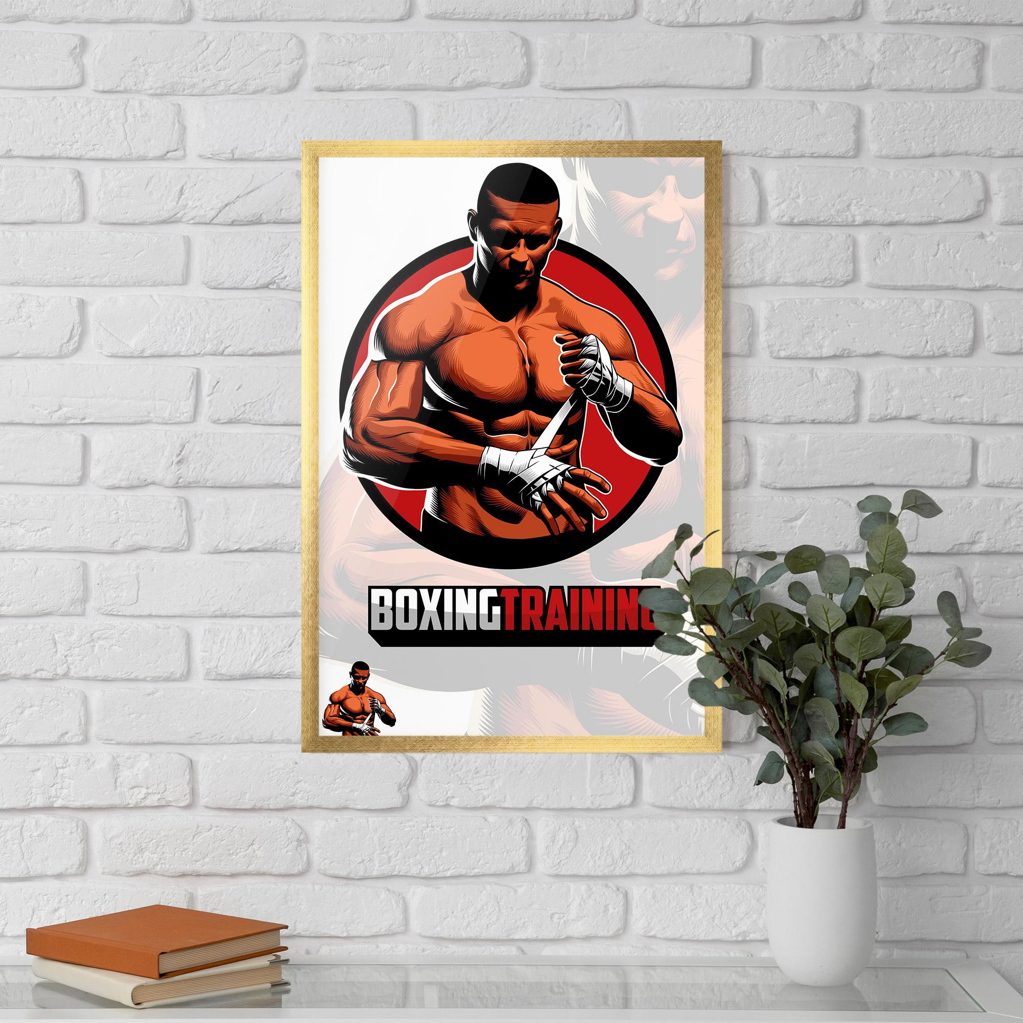 Poster Înrămat Training Fighter mockup 5