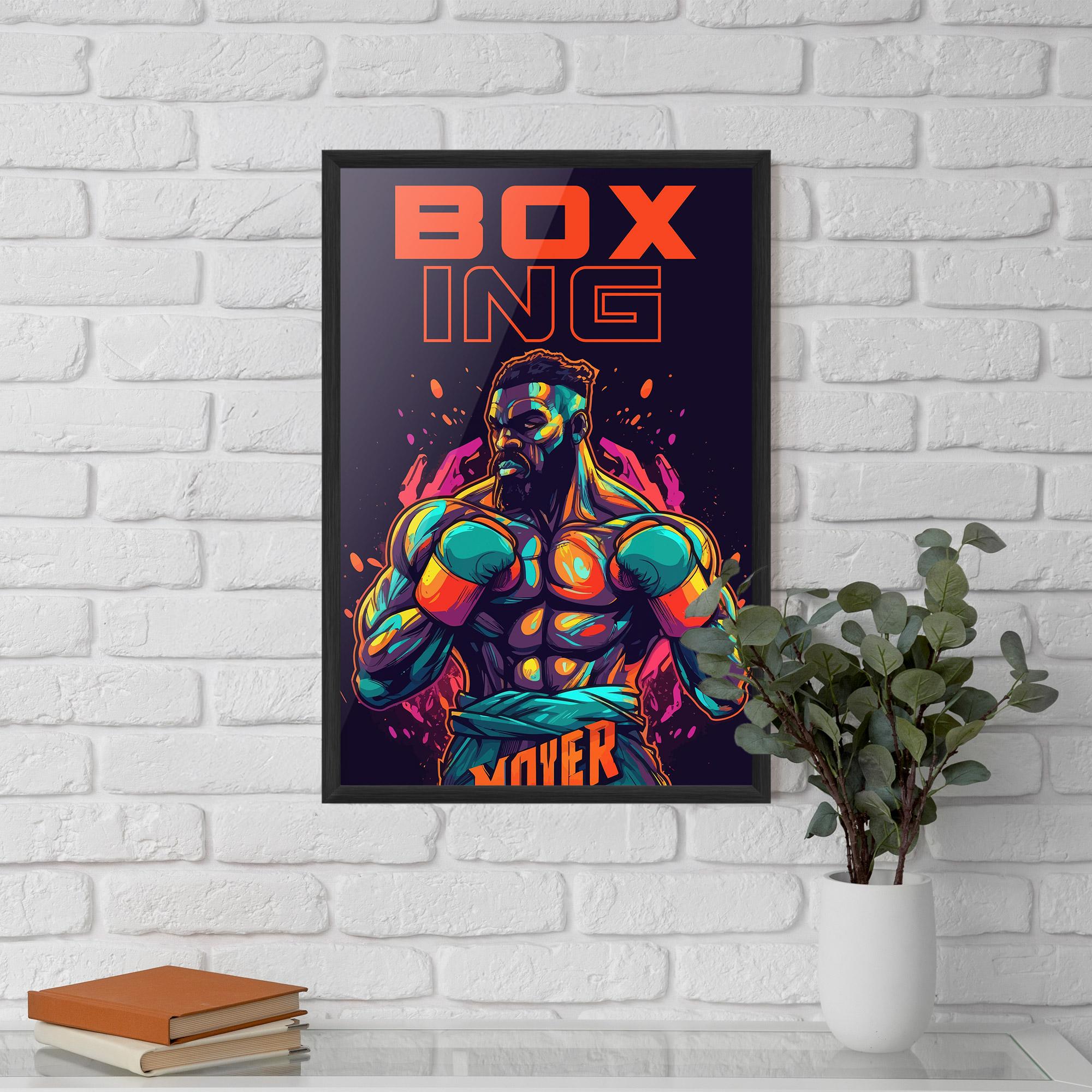 Poster Înrămat Box Ing mockup 5