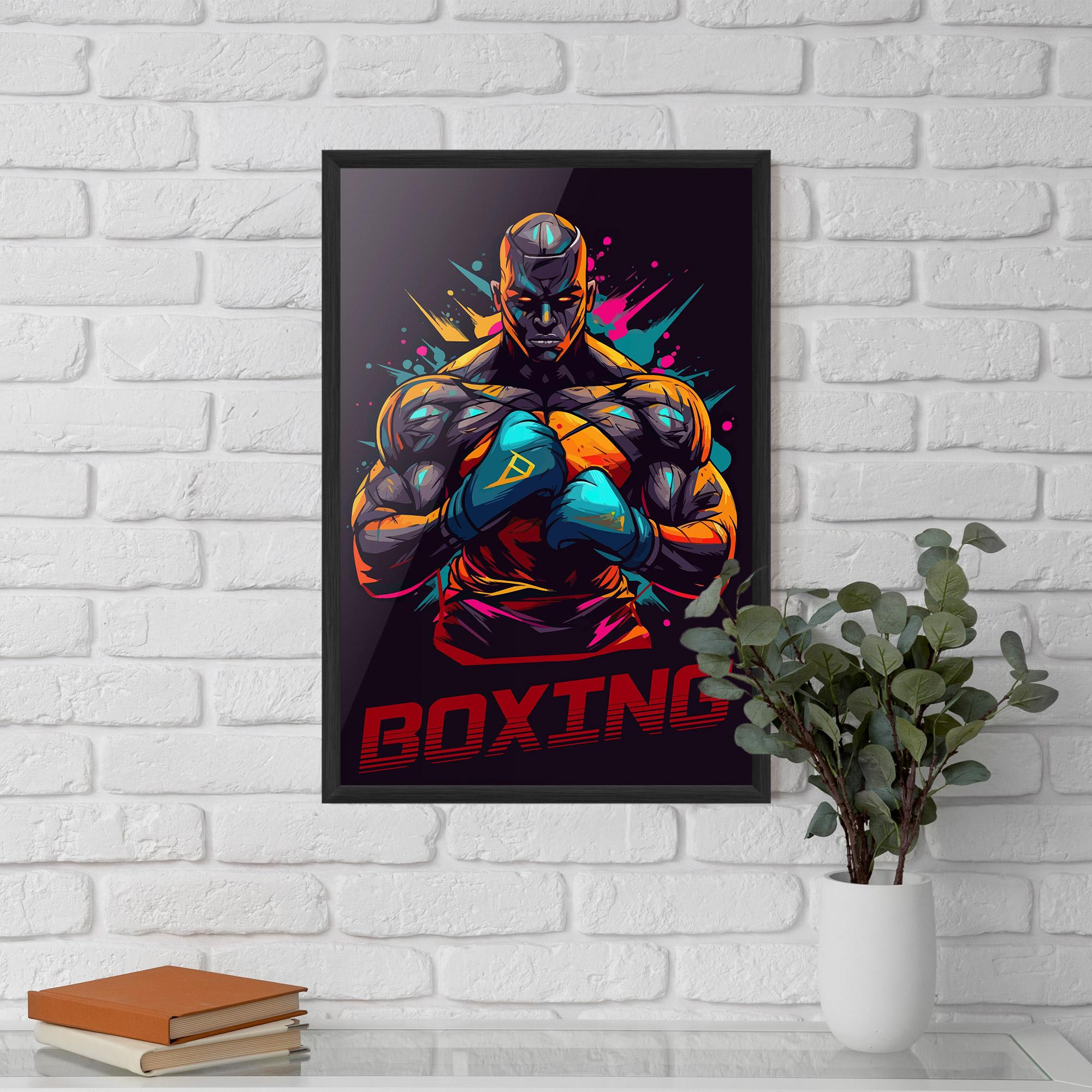 Poster Înrămat Boxing Strong mockup 5