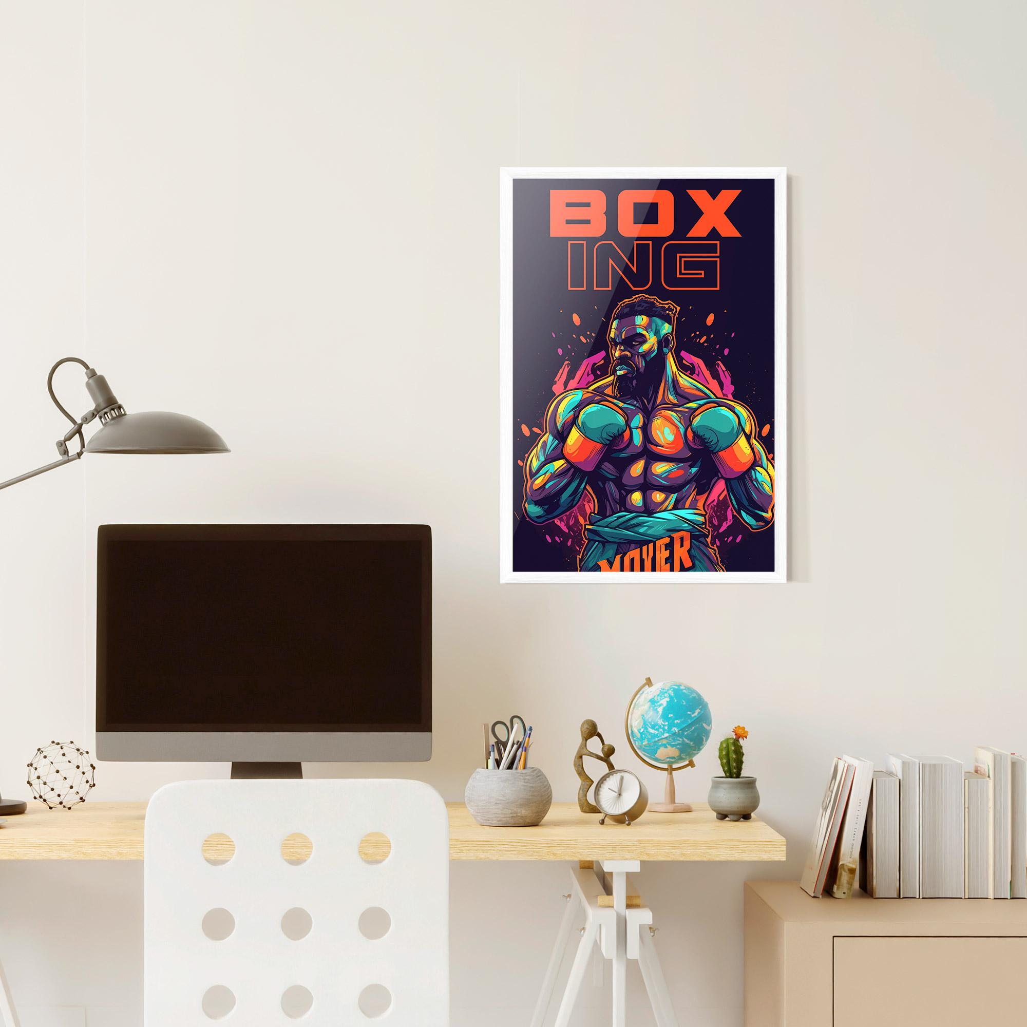 Poster Înrămat Box Ing mockup 6