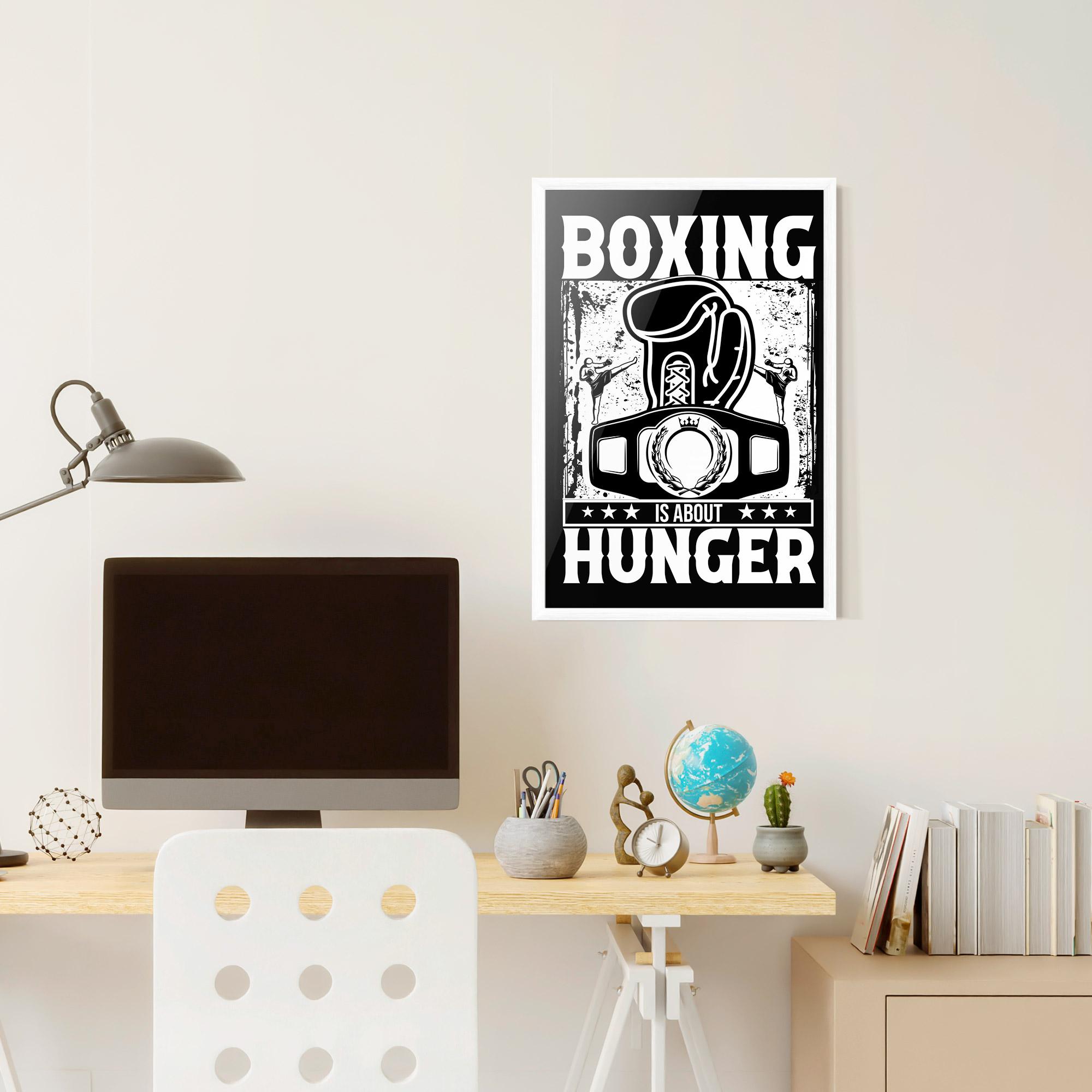 Poster Înrămat Boxing Hunger mockup 6