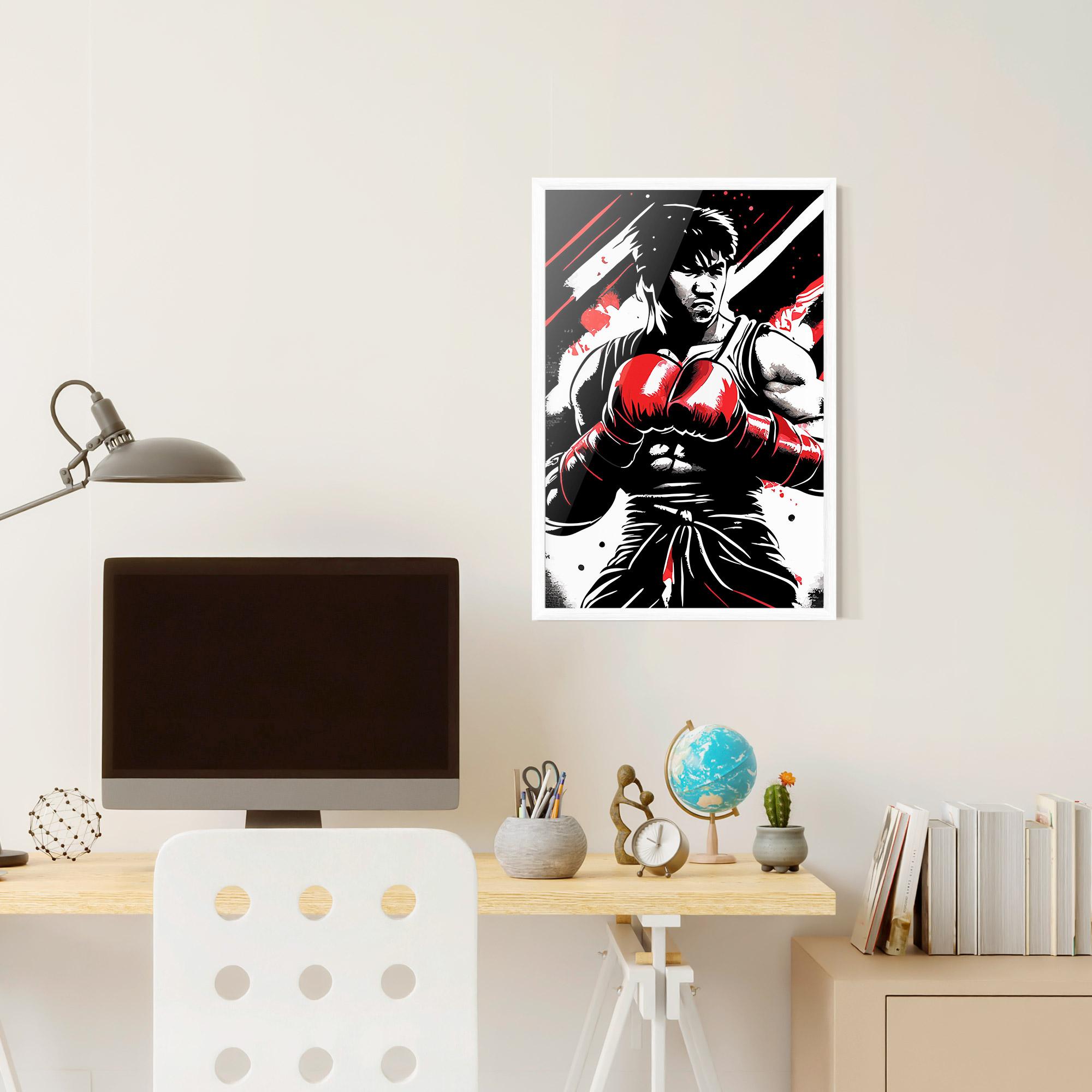 Poster Înrămat Glove Video Game mockup 6