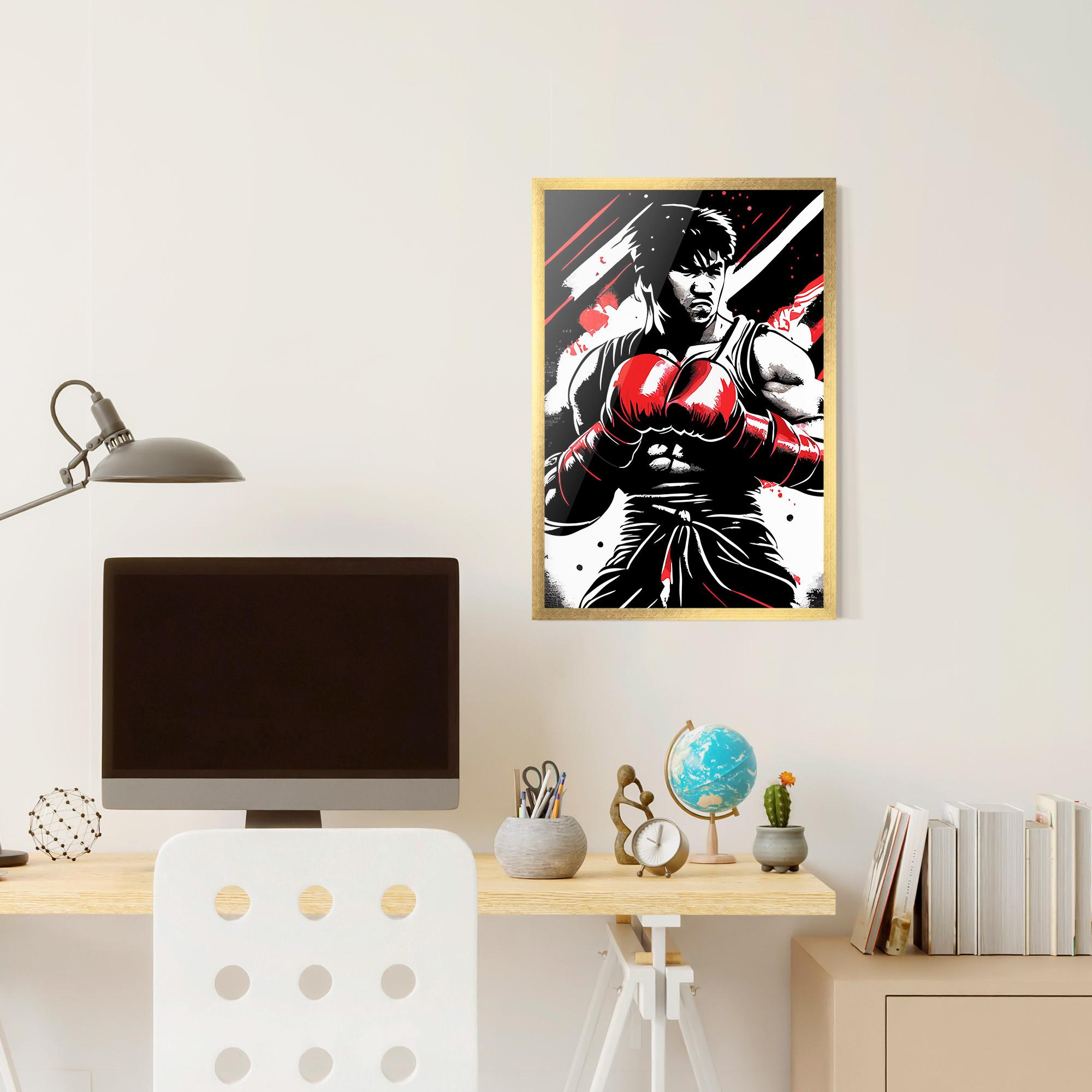 Poster Înrămat Glove Video Game mockup 6