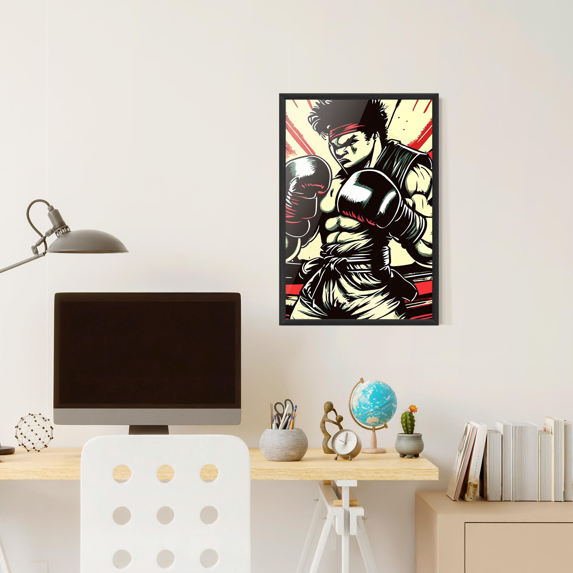 Poster Înrămat Box Video Game mockup 6