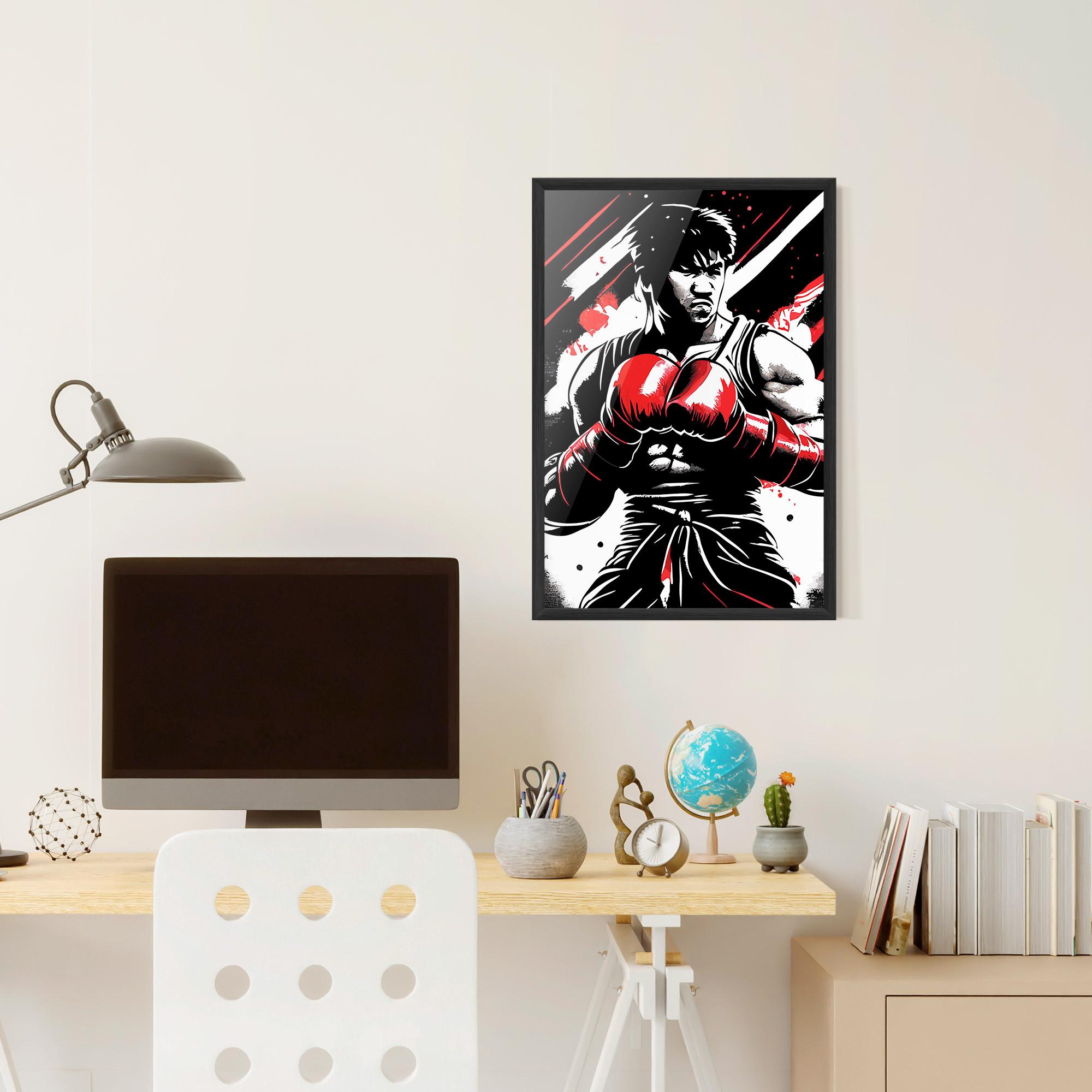 Poster Înrămat Glove Video Game mockup 6