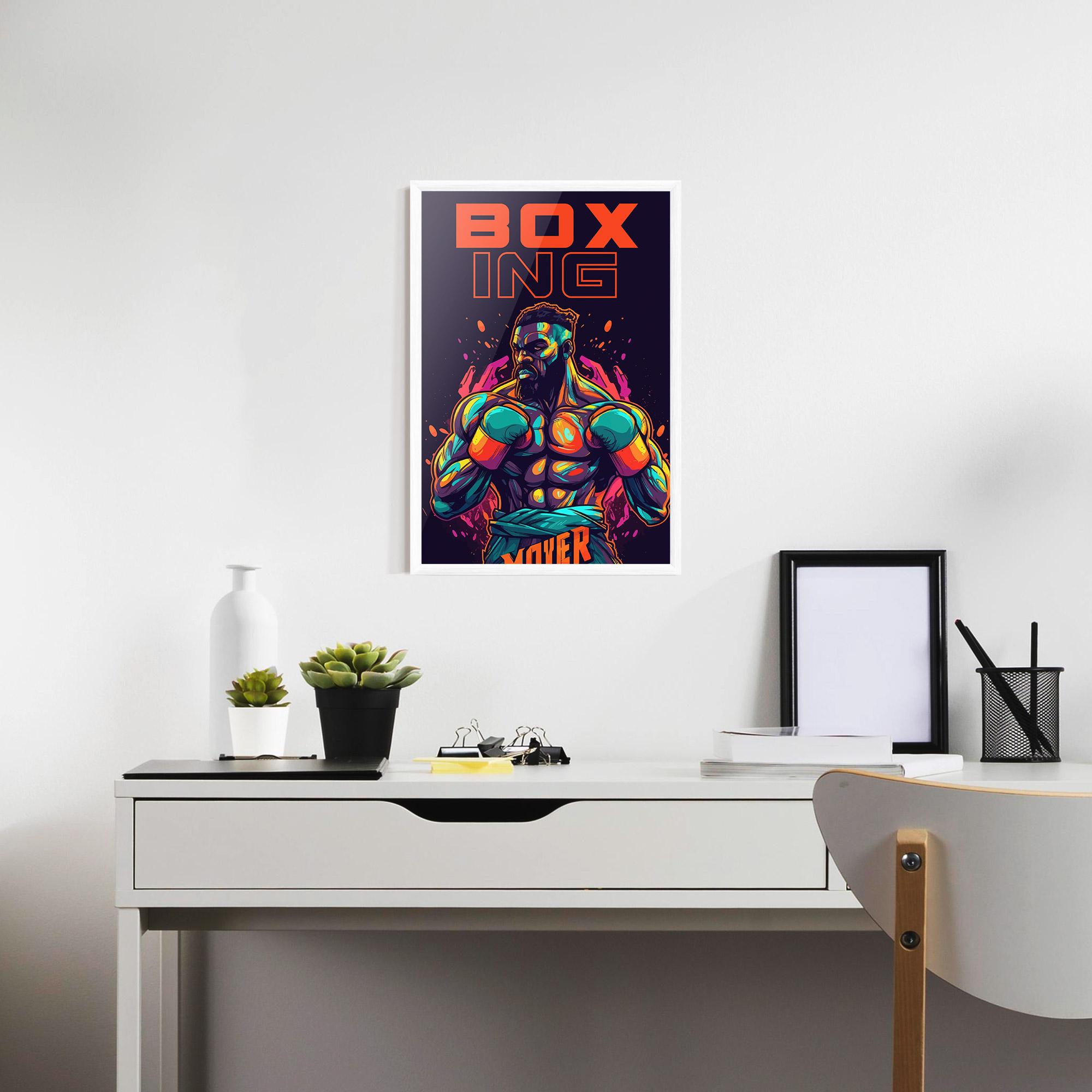 Poster Înrămat Box Ing mockup 7