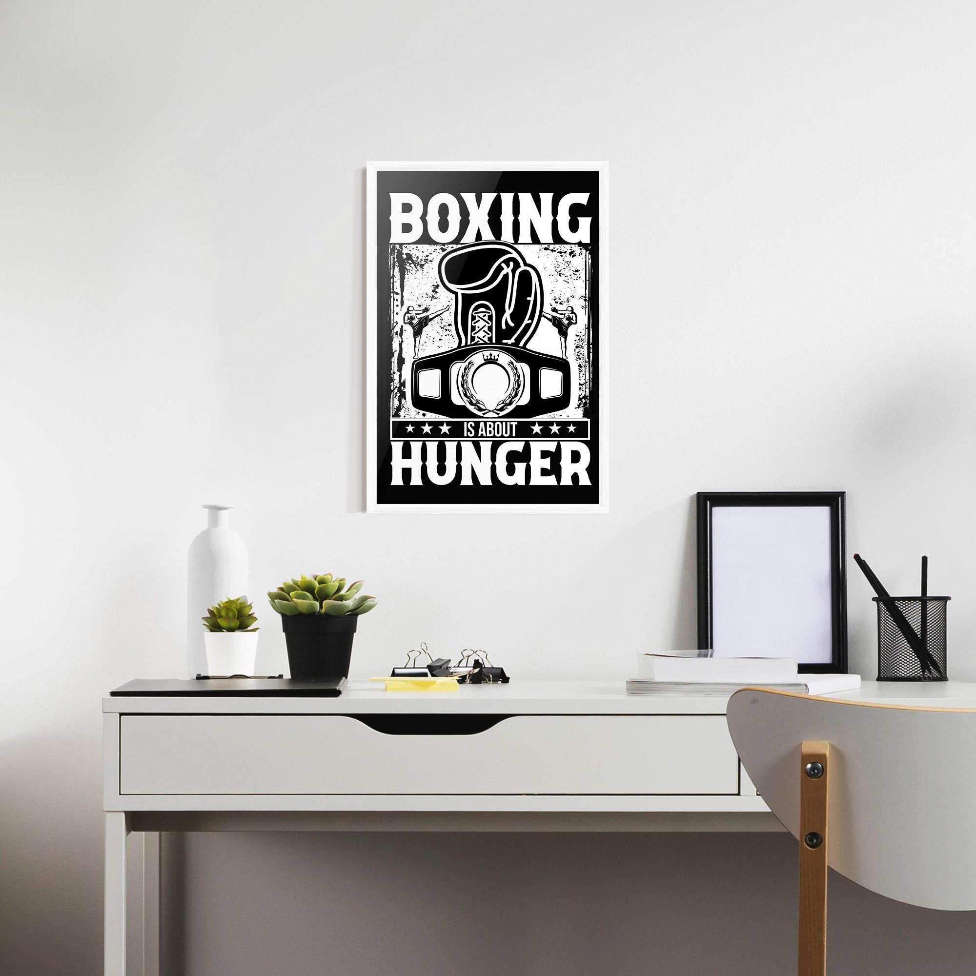 Poster Înrămat Boxing Hunger mockup 7