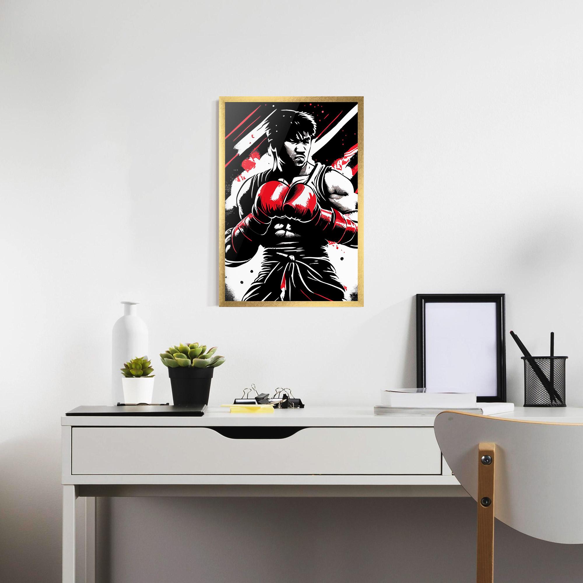 Poster Înrămat Glove Video Game mockup 7