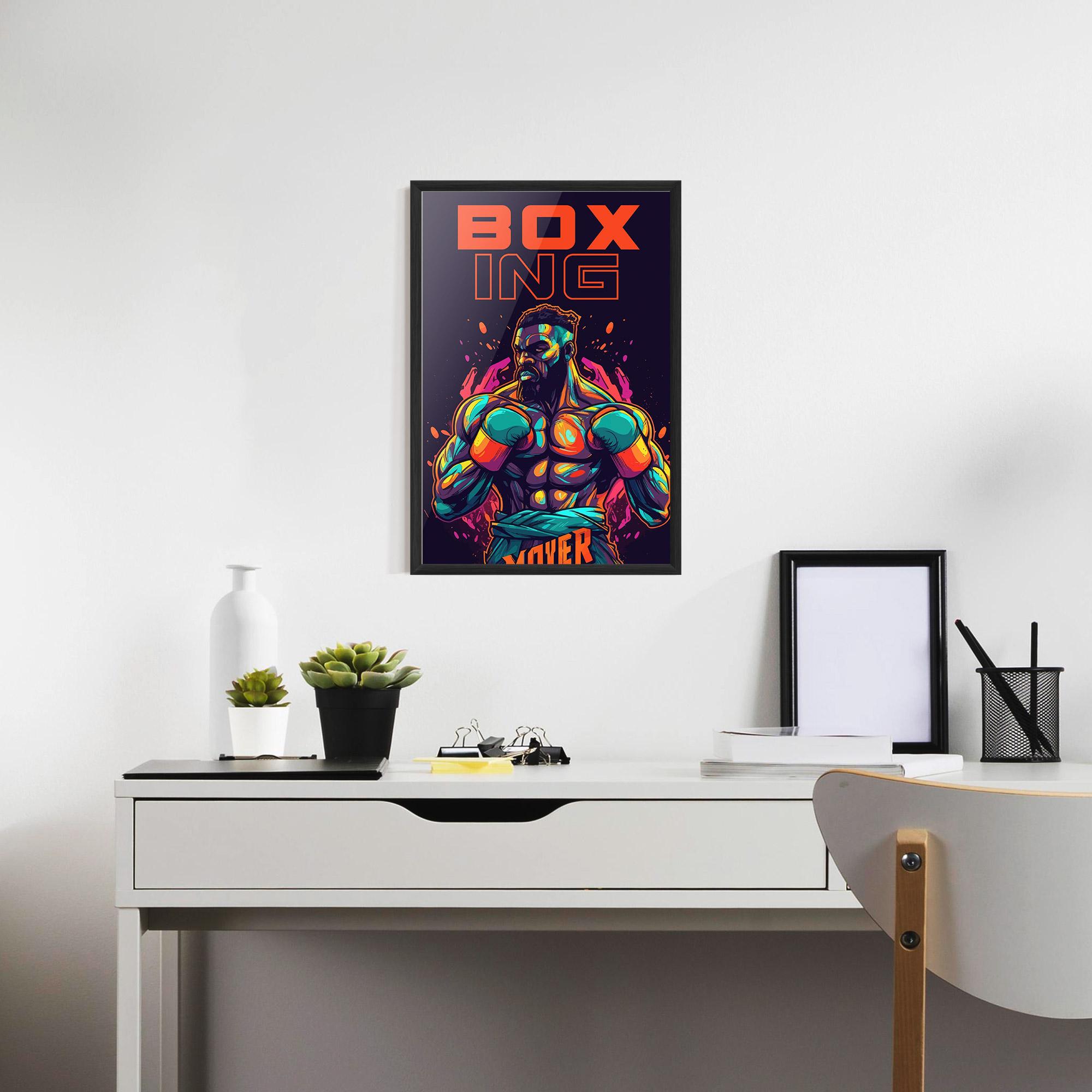 Poster Înrămat Box Ing mockup 7
