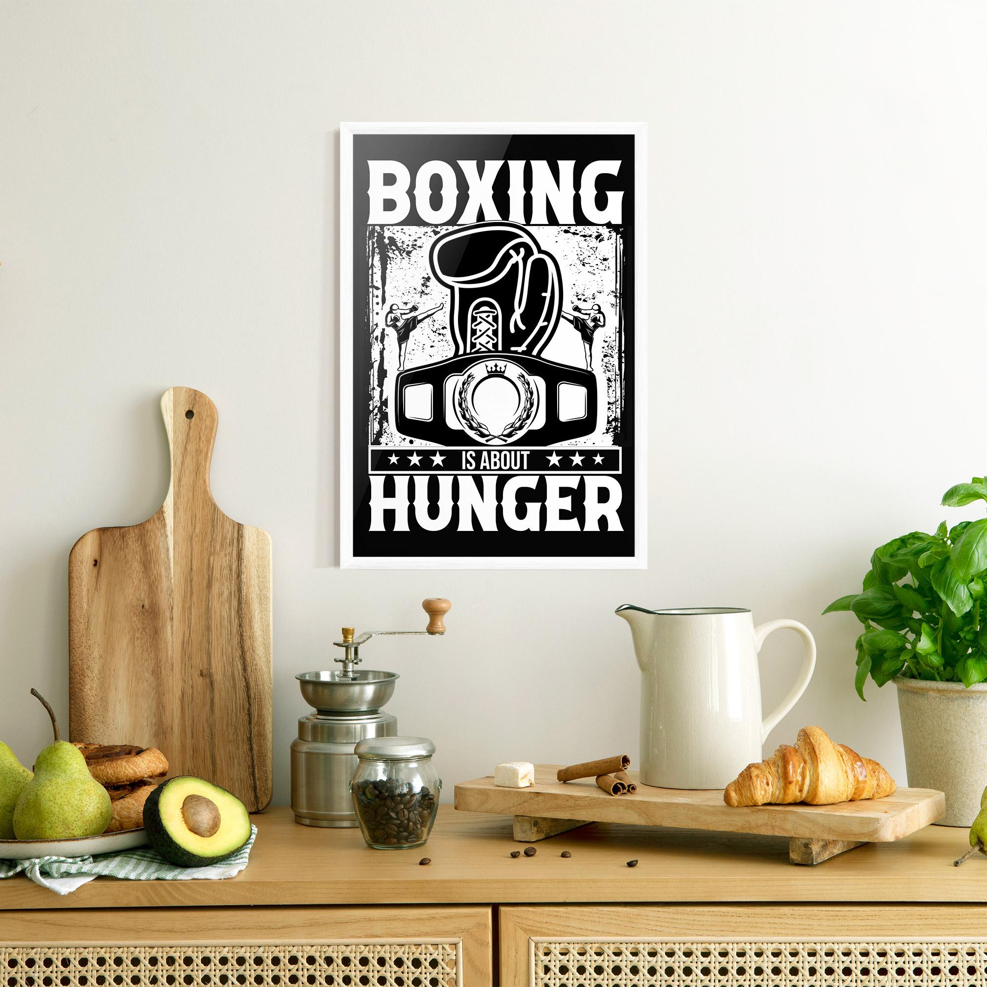 Poster Înrămat Boxing Hunger mockup 8