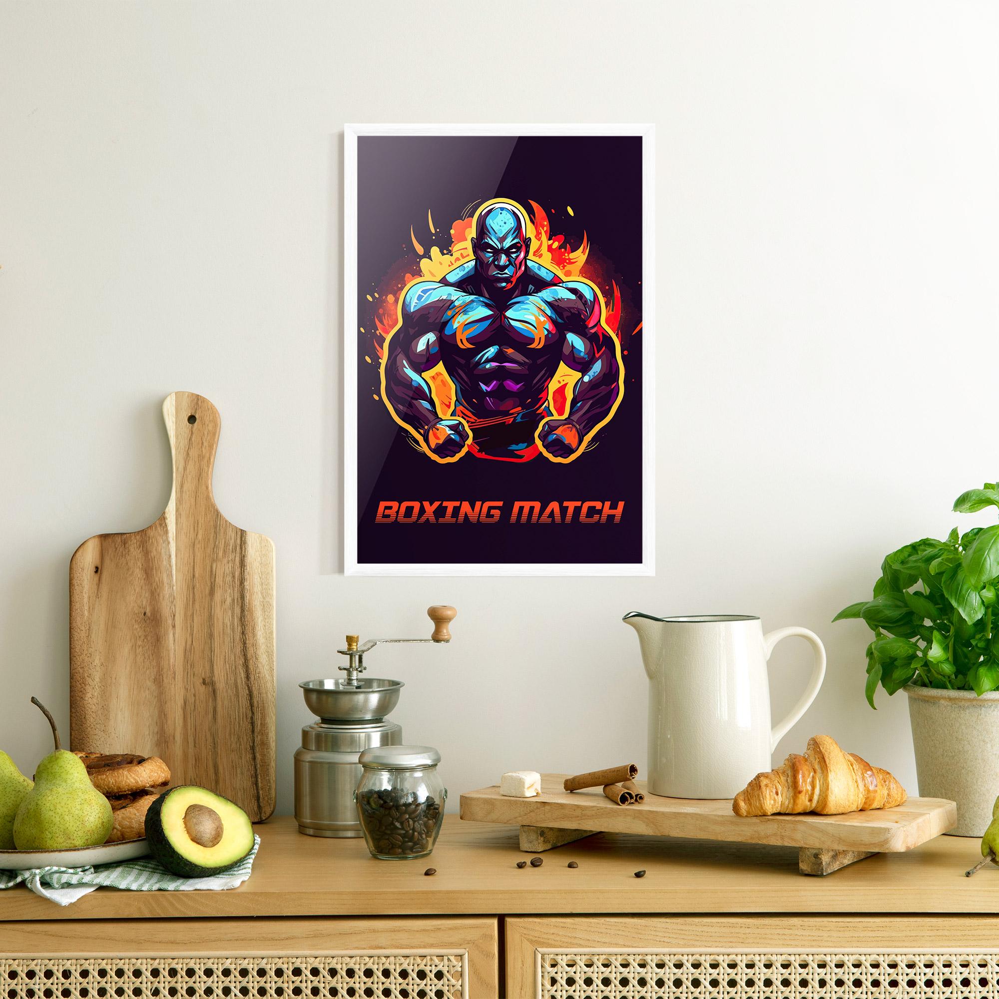 Poster Înrămat Boxing Strong Match mockup 8