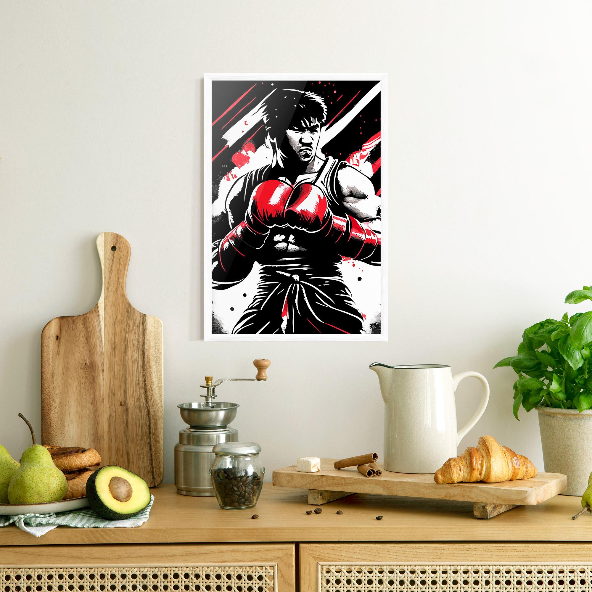 Poster Înrămat Glove Video Game mockup 8