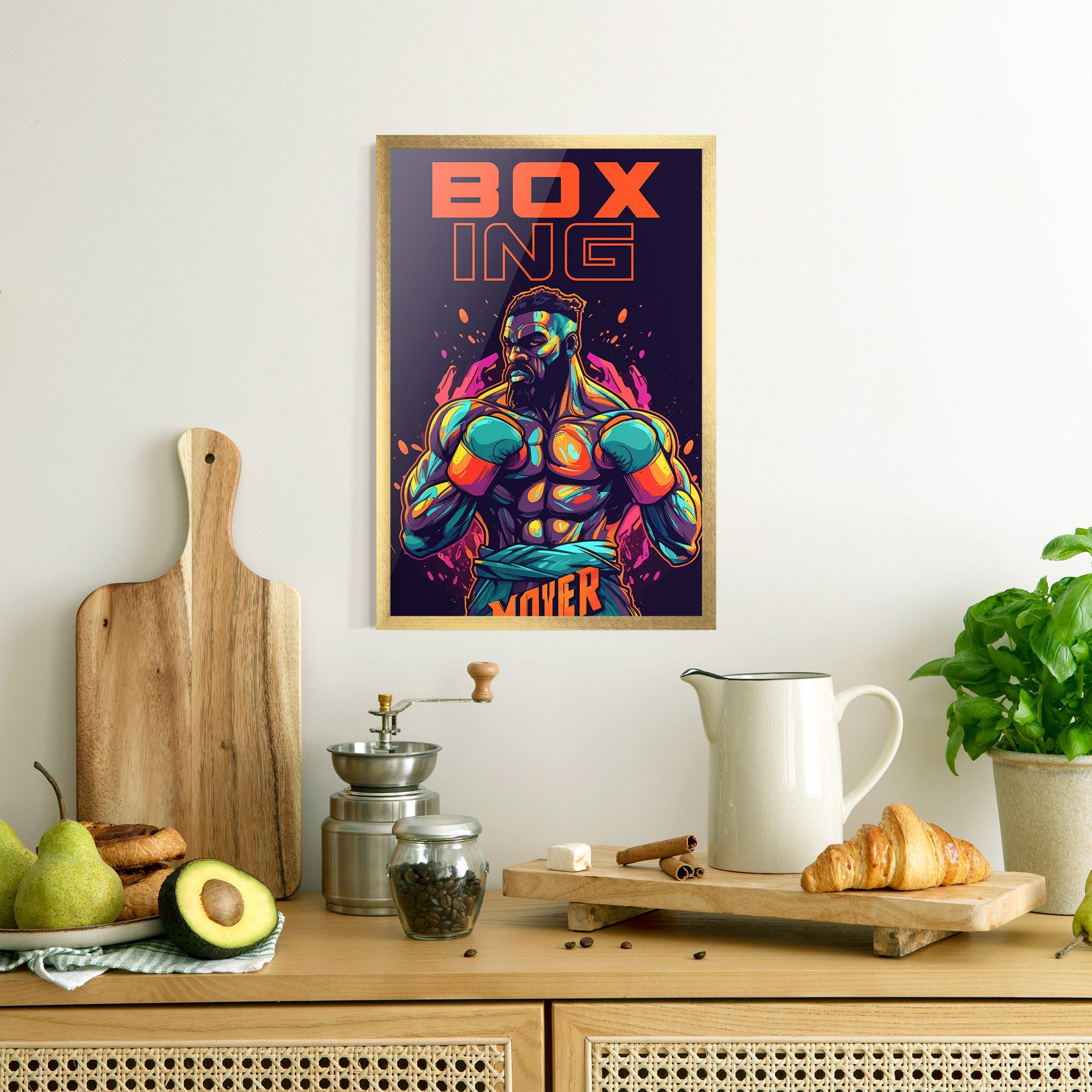Poster Înrămat Box Ing mockup 8
