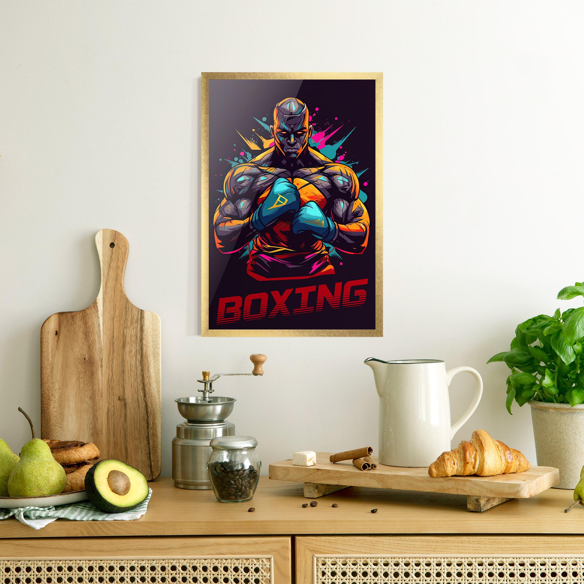 Poster Înrămat Boxing Strong mockup 8