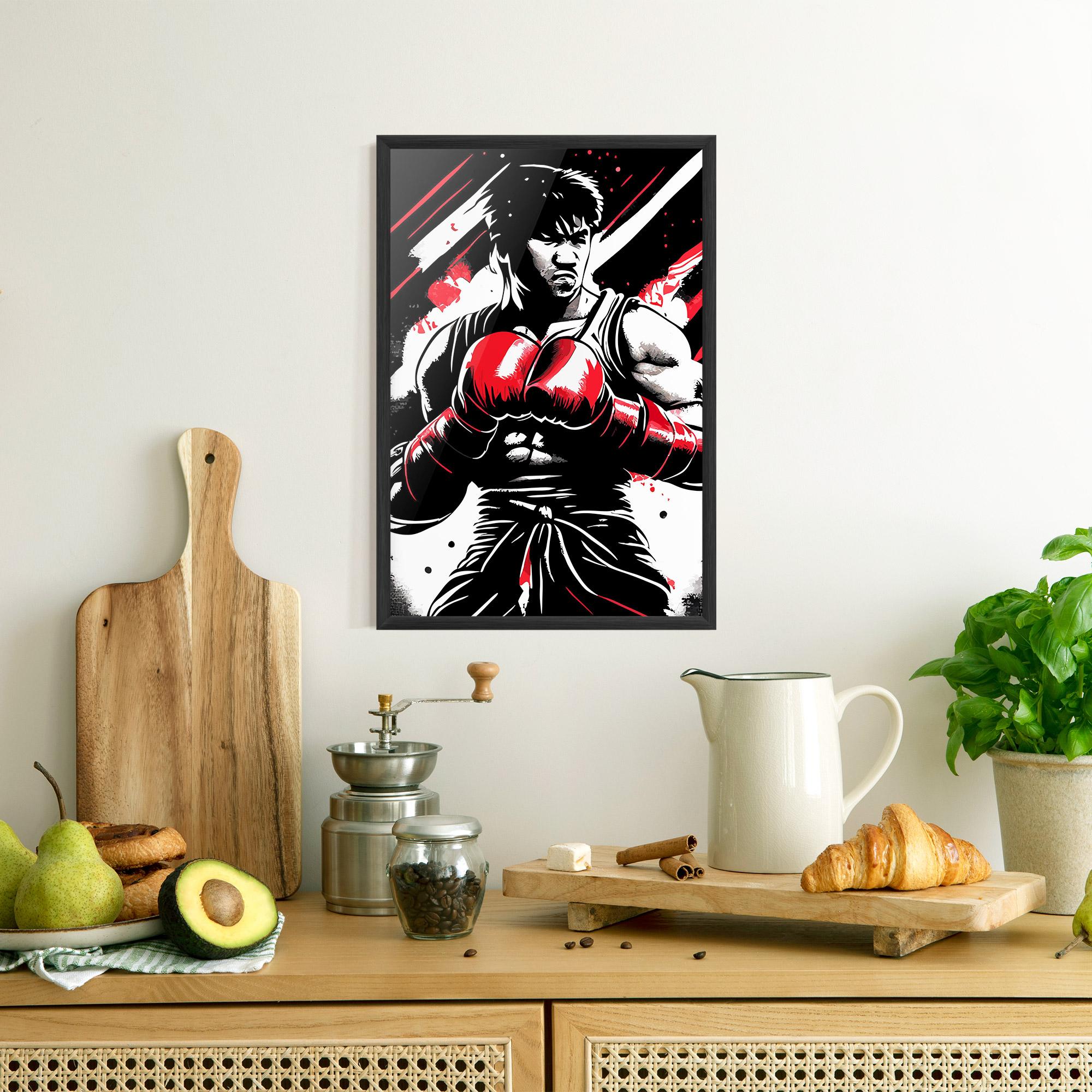 Poster Înrămat Glove Video Game mockup 8